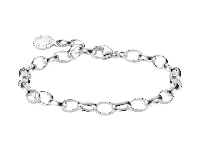 Thomas Sabo - versilbert X0031-M02-21-L19 - Charm-Armband - Feinsilber plattiert - 19 cm