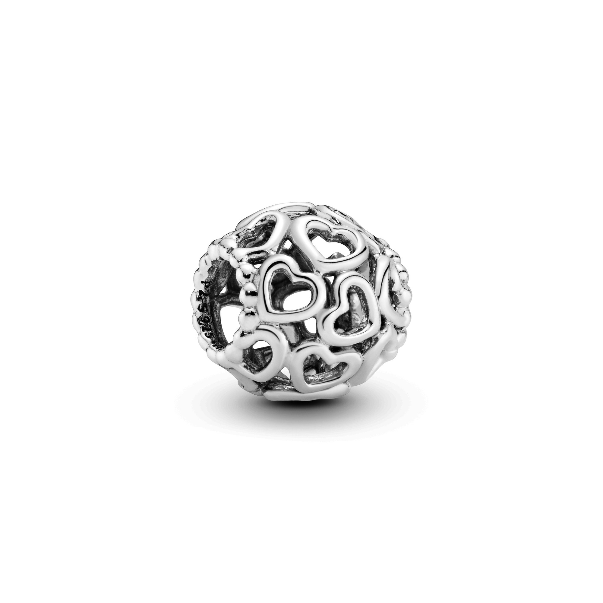 PANDORA HERZEN - filigran + durchscheinend - charms