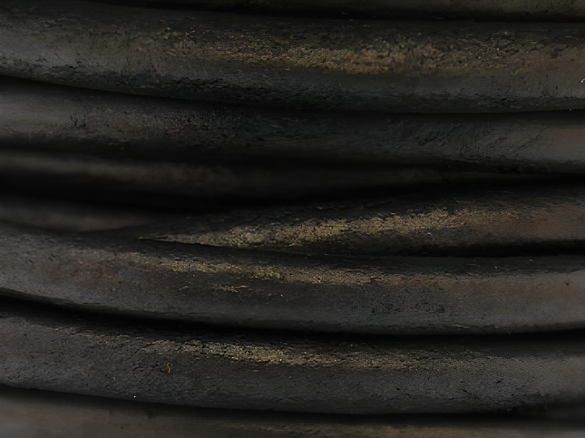 Lederband in Grau mit einem Durchmesser von 3 mm und einer Länge von 16 cm, ausgestattet mit einem silbernen Bajonettverschluss, metallic oberfläche, Hersteller Juwelier Harnisch.