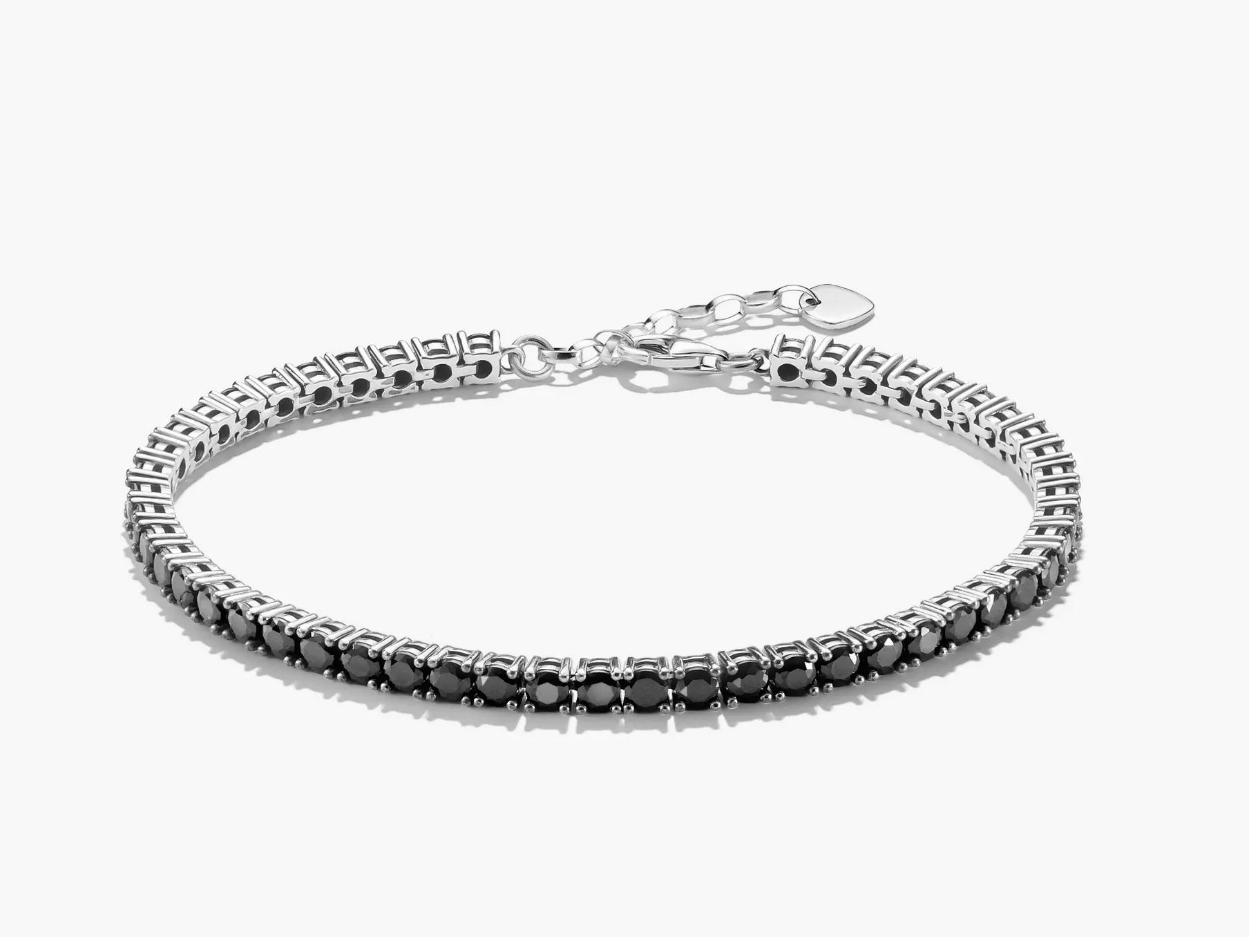 Thomas Sabo A1484-643-11-L21V Sparkling Black Armband 18 - 21 cm - Silber geschw. & Zirkonia - Schwarz
