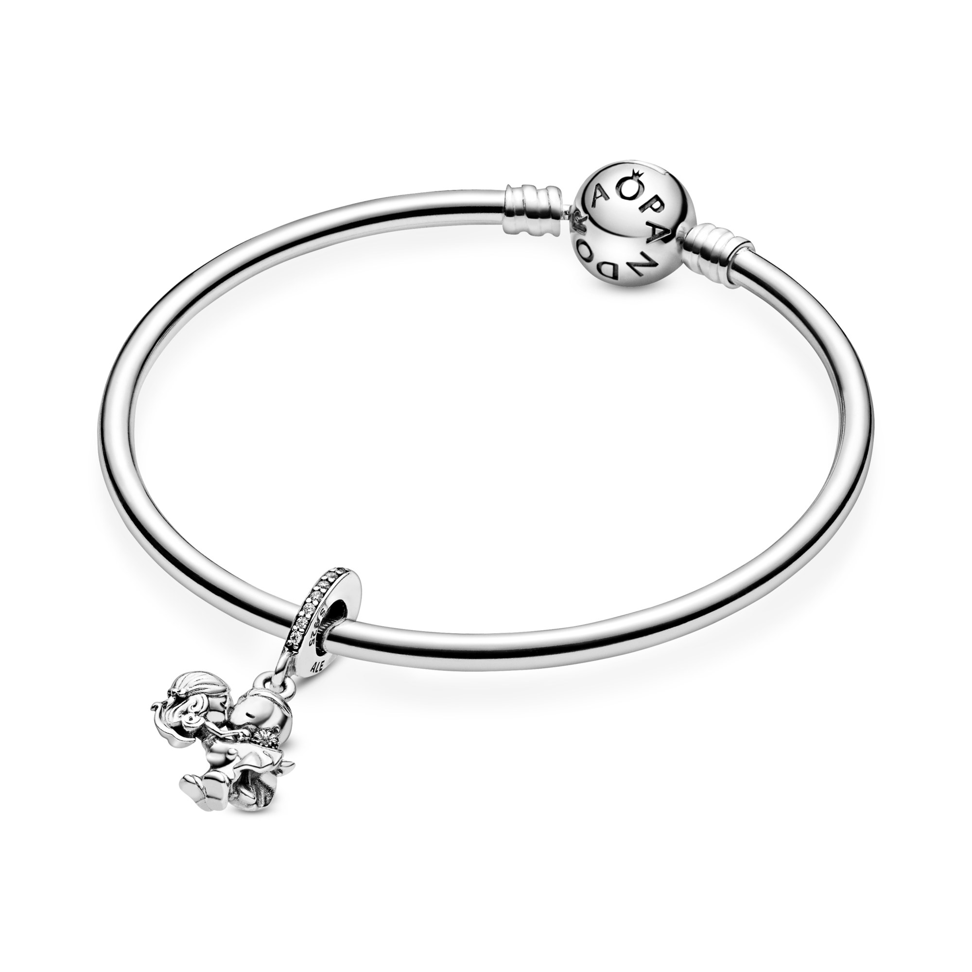 Pandora Silber Charm Anhänger - Ehepaar - Zirkonia – Ansicht 5