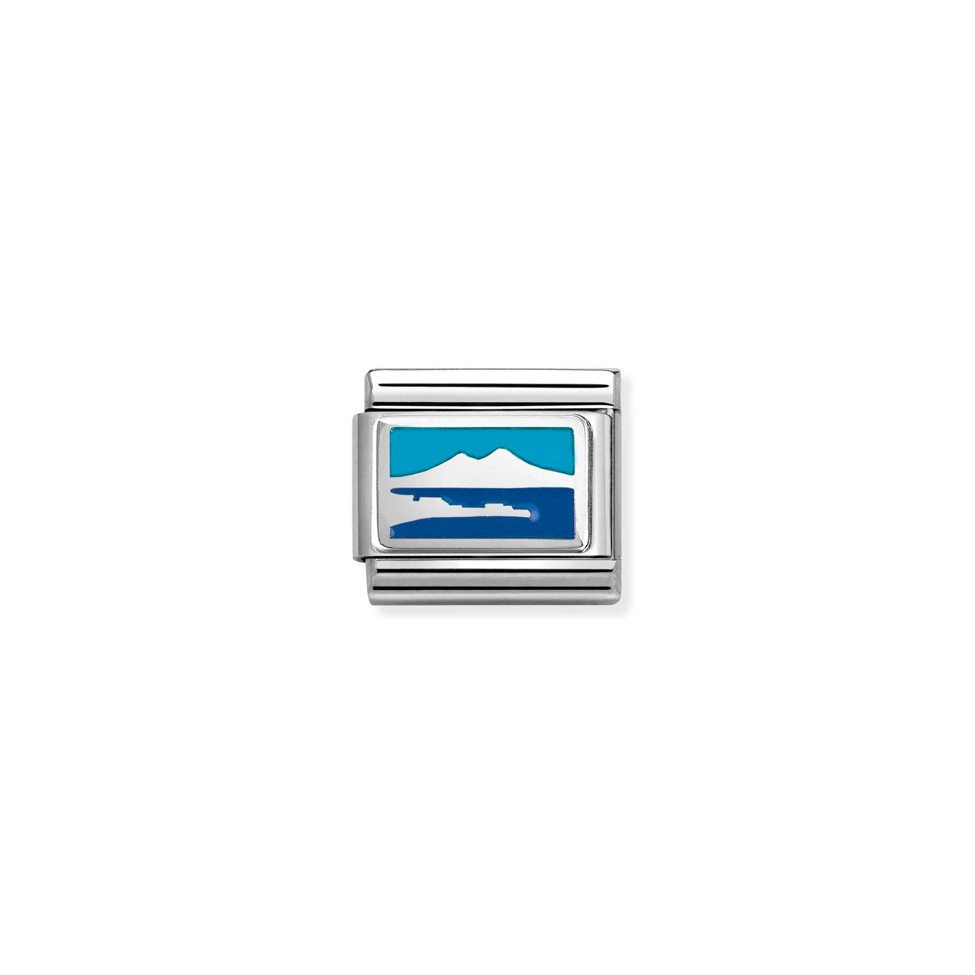 Nomination Composable Classic Charm Vesuv - Edelstahl, Silber 925, Emaille