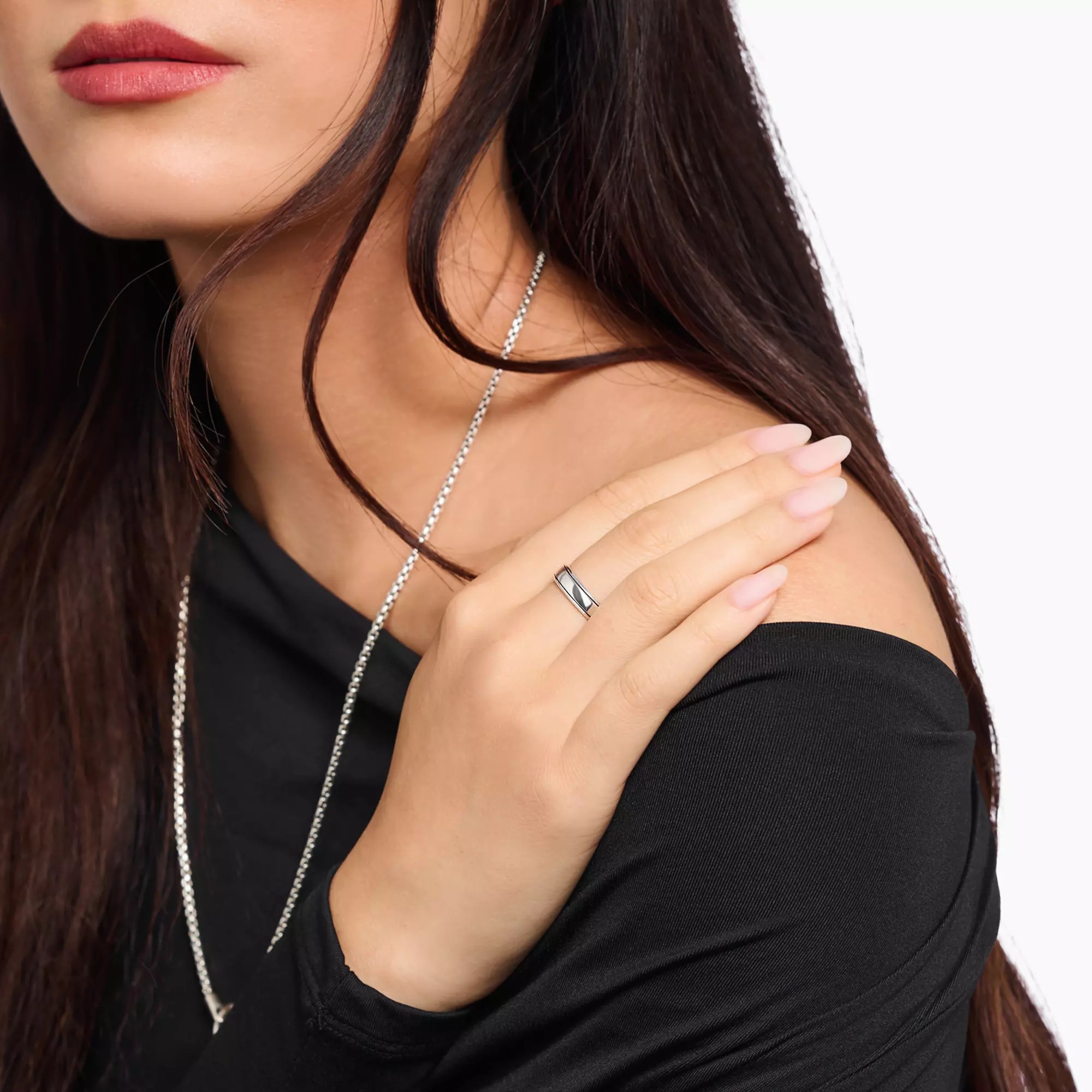 Thomas Sabo Ring mit Linien Silber – Ansicht 2