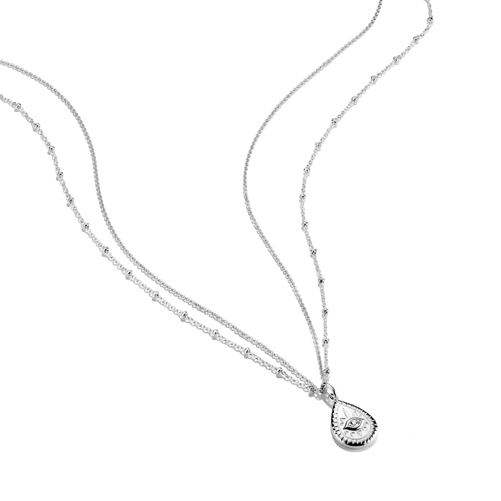 Thomas Sabo ELYNDRA Kette 40 - 45 cm - Sterling Silber & Zirkonia - Weiß – Ansicht 3