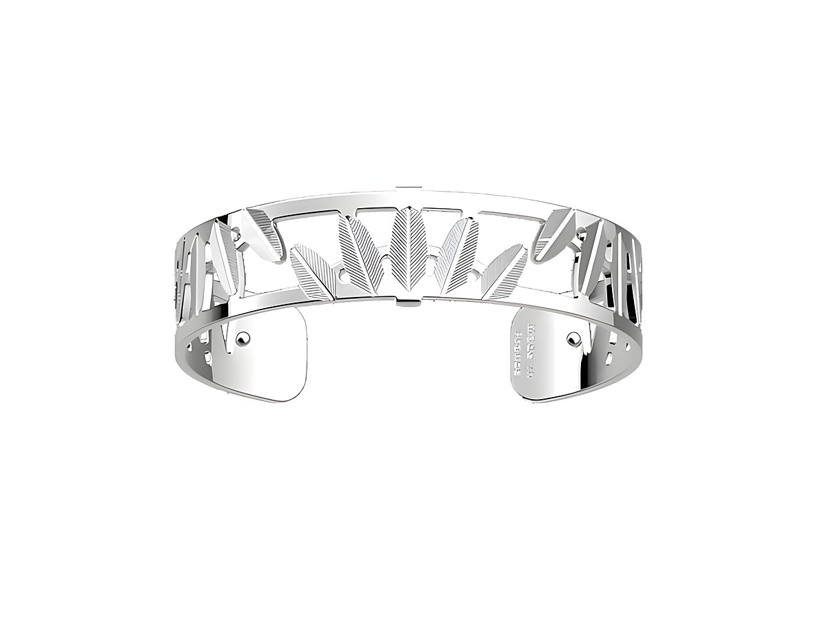 Silberner Armreif von Les Georgettes mit filigranem, floralem Design und einer Breite von 14 mm, Modell MAÂT 7035487. Ideal für ein elegantes Accessoire.