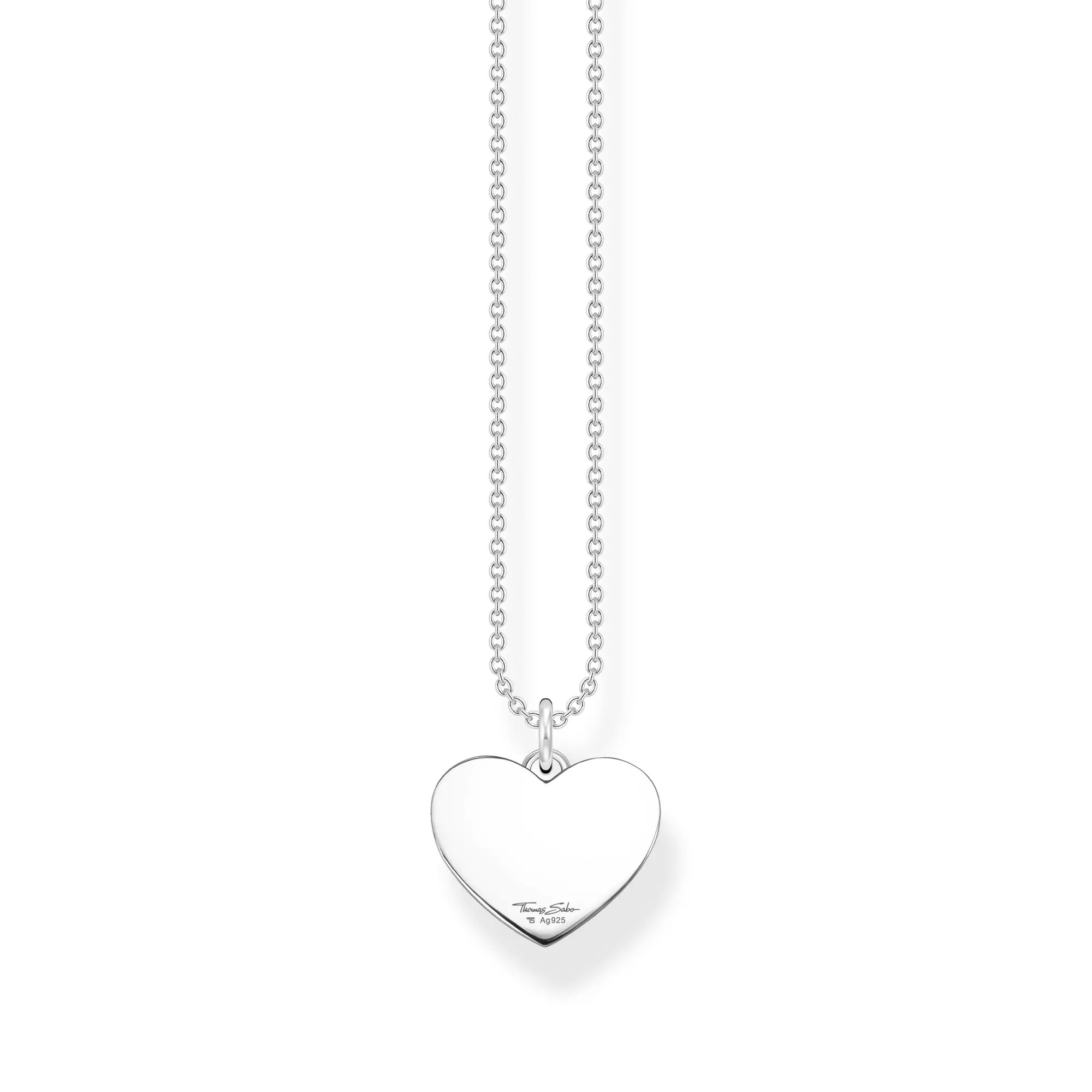 Thomas Sabo Gravur Kette & Herz Anhänger Silber - 40-45 cm – Ansicht 2