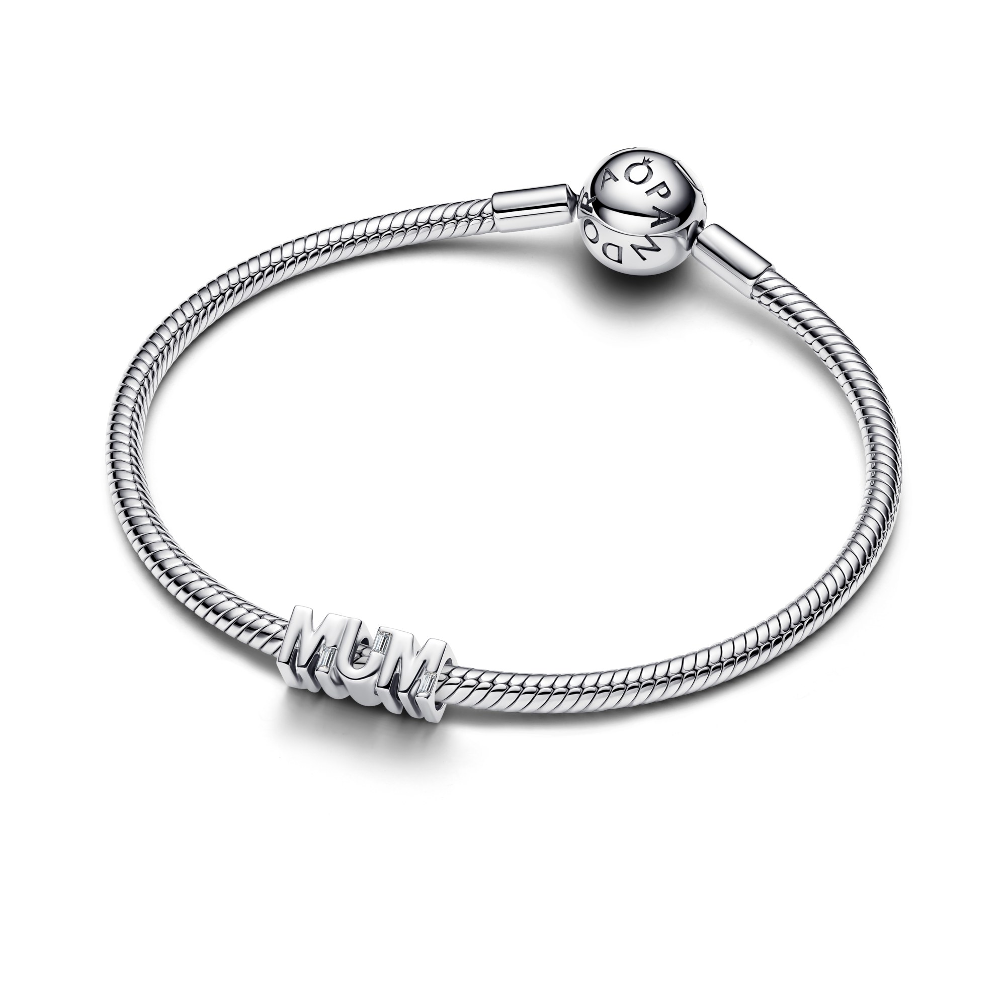 Pandora Wendbares Mum-Charm - Sterling Silber - Zirkonia – Ansicht 2