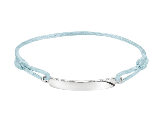 Thomas Sabo Together - A2238-001-31-L24V - Gravur-Armband - 24 cm - Sterling Silber recy. - hellblau