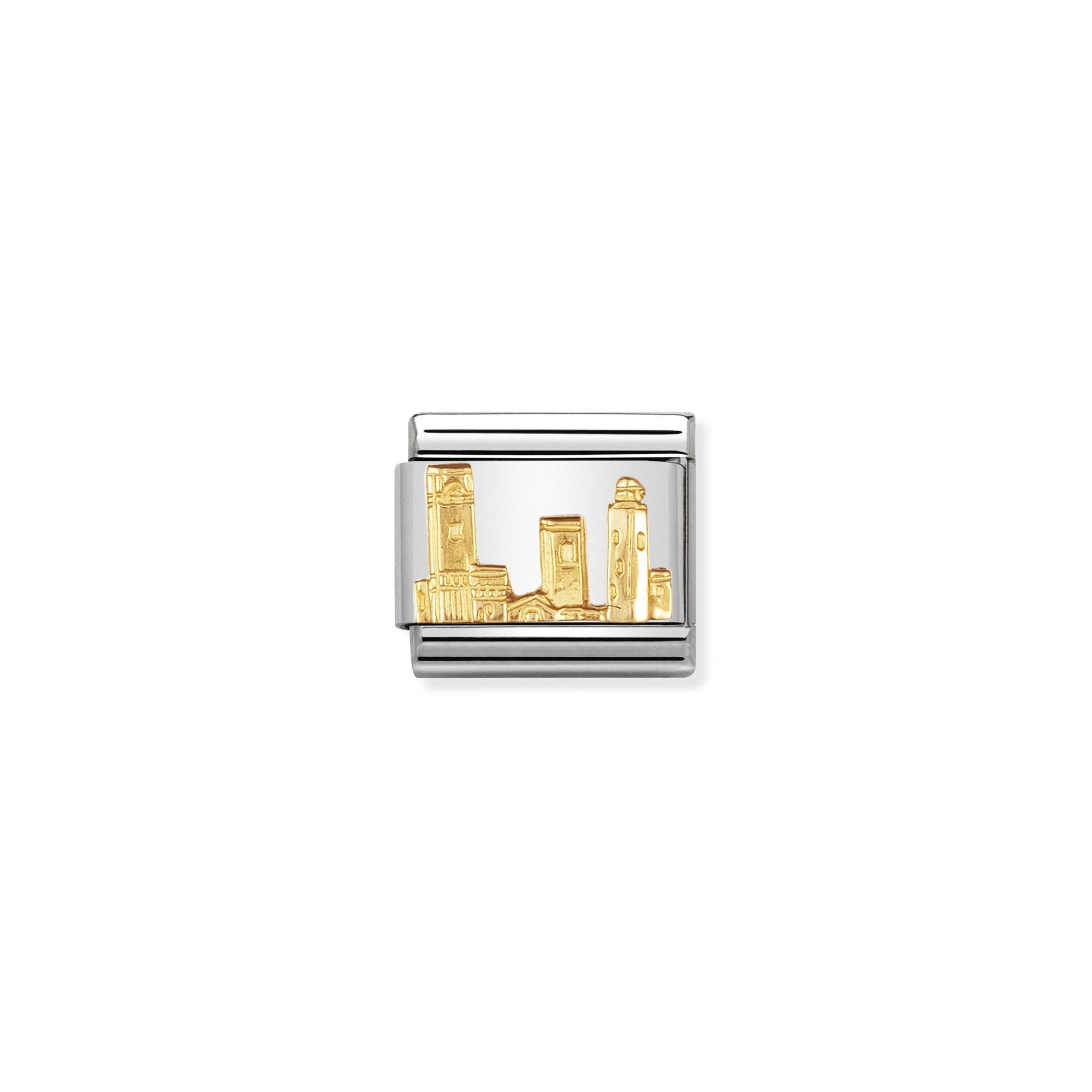 Nomination Composable Classic Charm San Gimignano - Edelstahl, Gold 750 Gelbgold