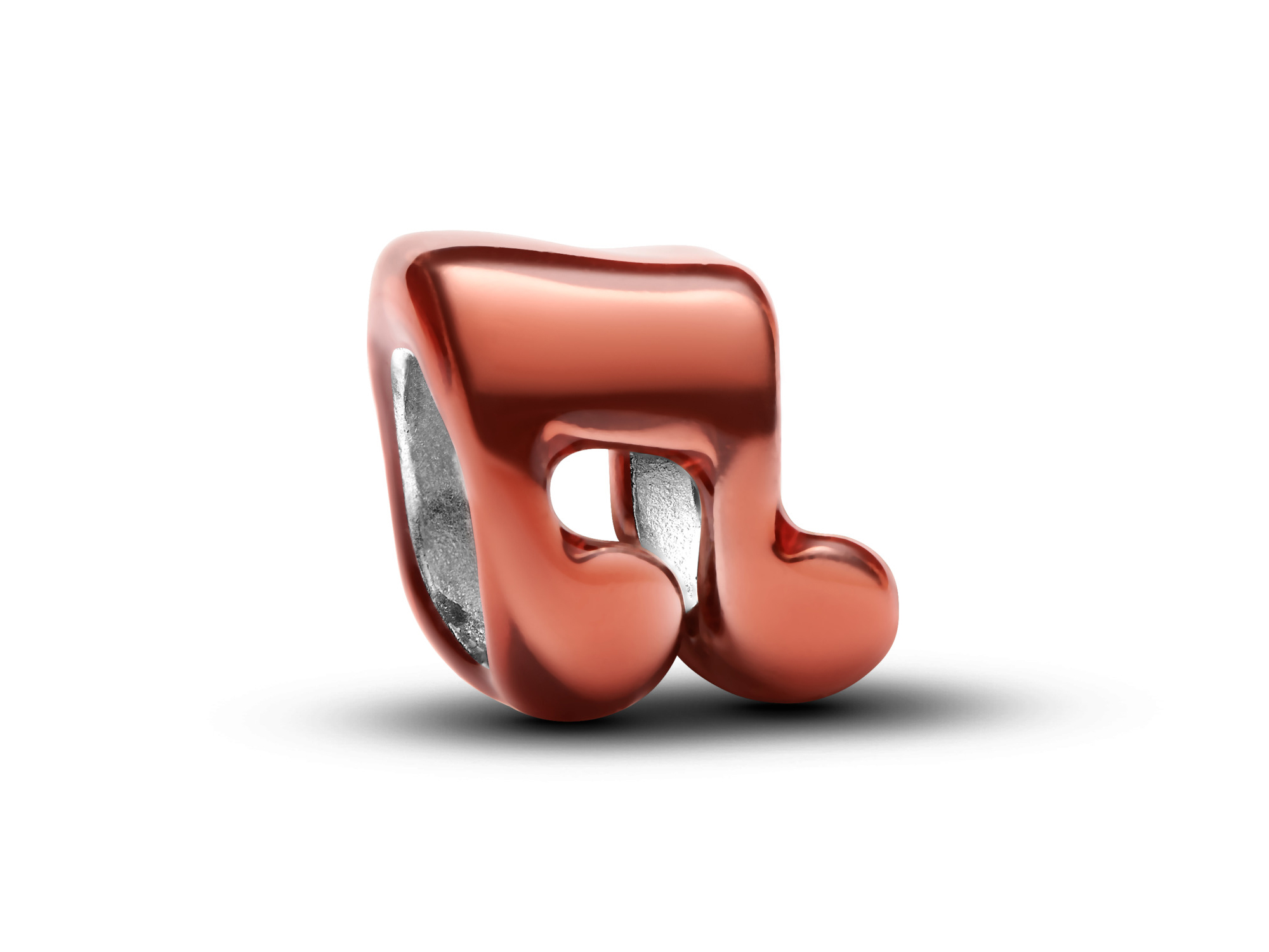 Pandora 794902C01 - Orangefarbene Note Mini-Charm - Sterling Silber - Emaille Orange