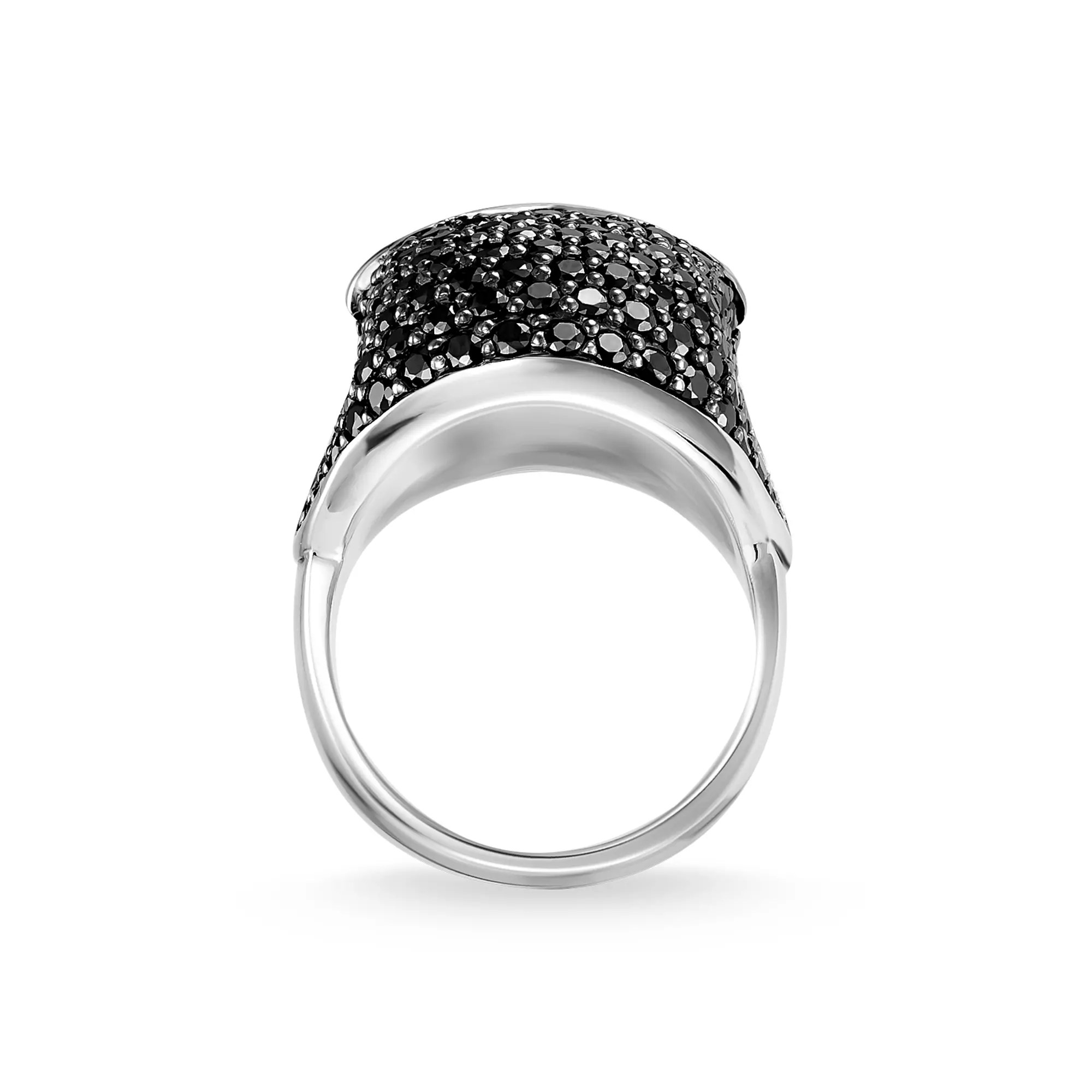 Thomas Sabo Ring Totenkopf Pavé – Silber – Zirkonia – Ansicht 3