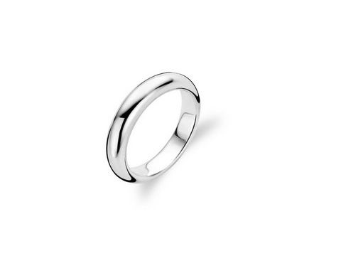 Ti Sento 1691SI Ring in Größe 54/17,5 aus rhodiniertem Sterling Silber, zeitloses und elegantes Design, ideal für jeden Anlass, glänzende Oberfläche und harmonische Form.