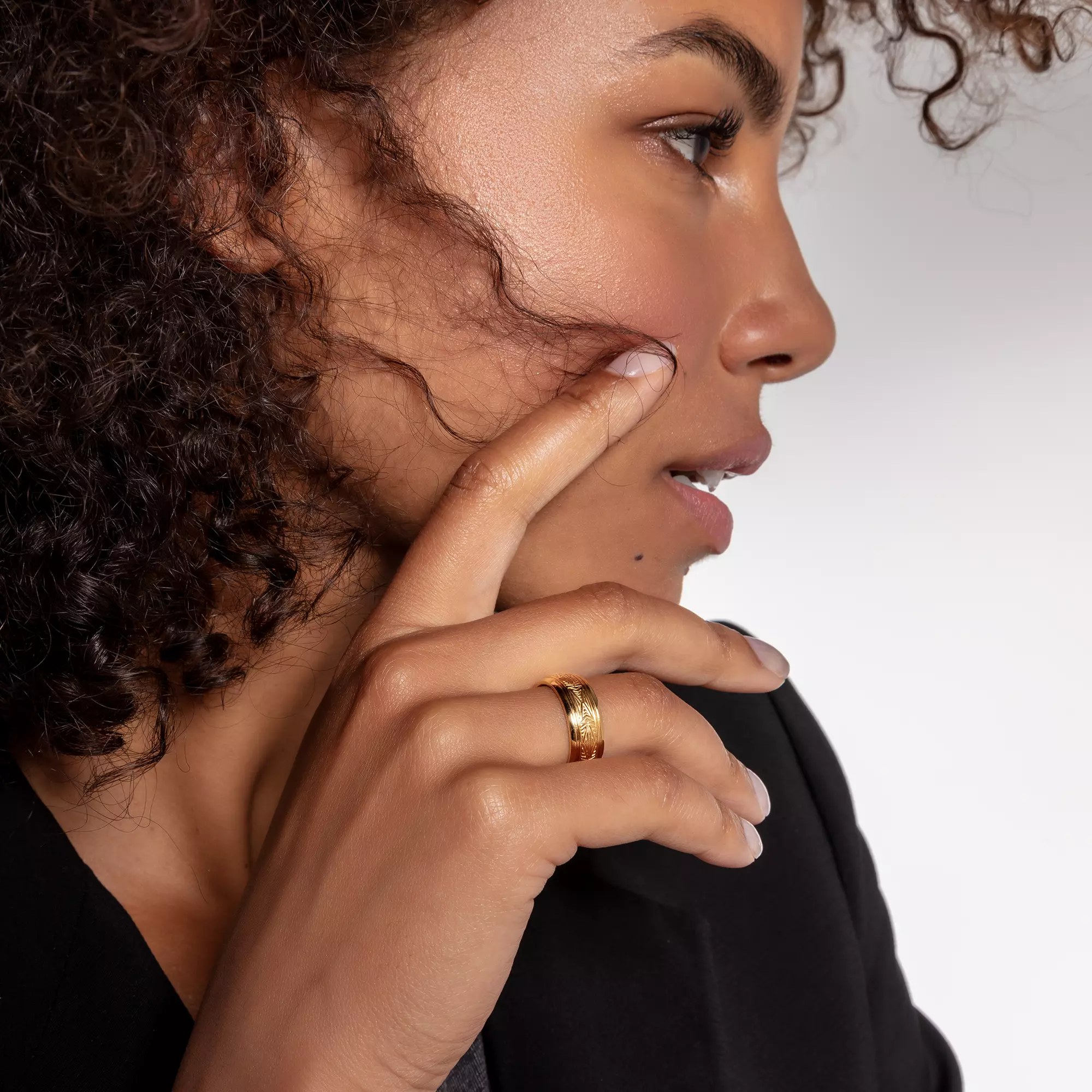 Thomas Sabo Ring - Sterling Silber - vergoldet Gelbgold - gelbgoldfarben