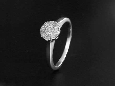 Weißgold Ring Funkeltraum mit Brillant 0,30 ct TW/Si in Größe 54 von Juwelier Harnisch, bis Größe 54/17,5, elegant und funkelnd, ideal für besondere Anlässe.