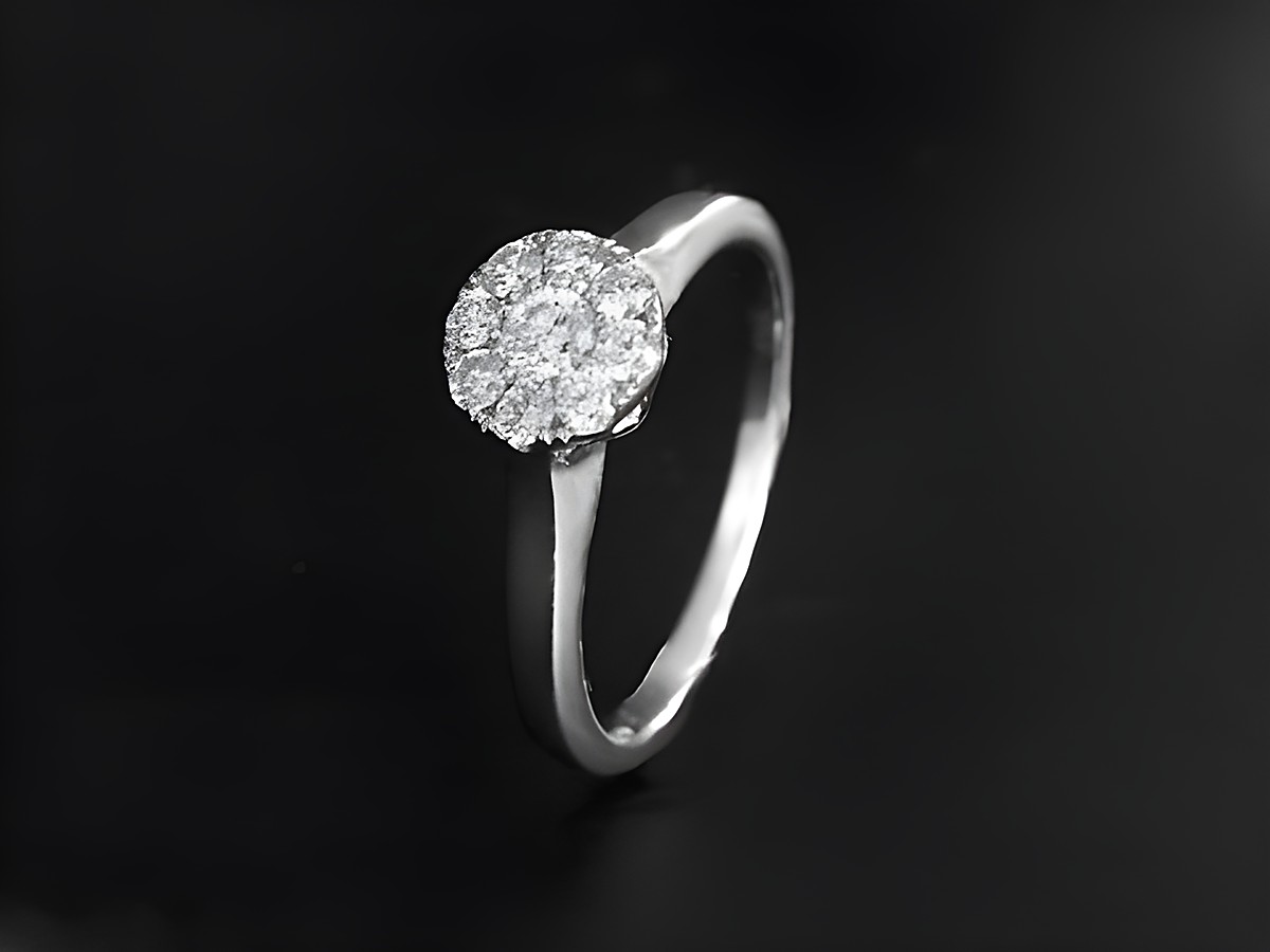 Weißgold Ring Funkeltraum mit Brillant 0,30 ct TW/Si in Größe 54 von Juwelier Harnisch, bis Größe 54/17,5, elegant und funkelnd, ideal für besondere Anlässe.