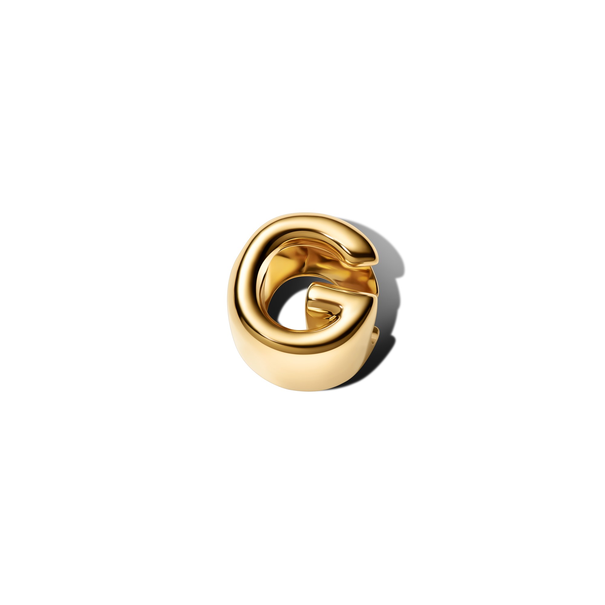 Pandora Buchstabe G - Alphabet - Mini Charm Gelbgold Vergoldung – Ansicht 3