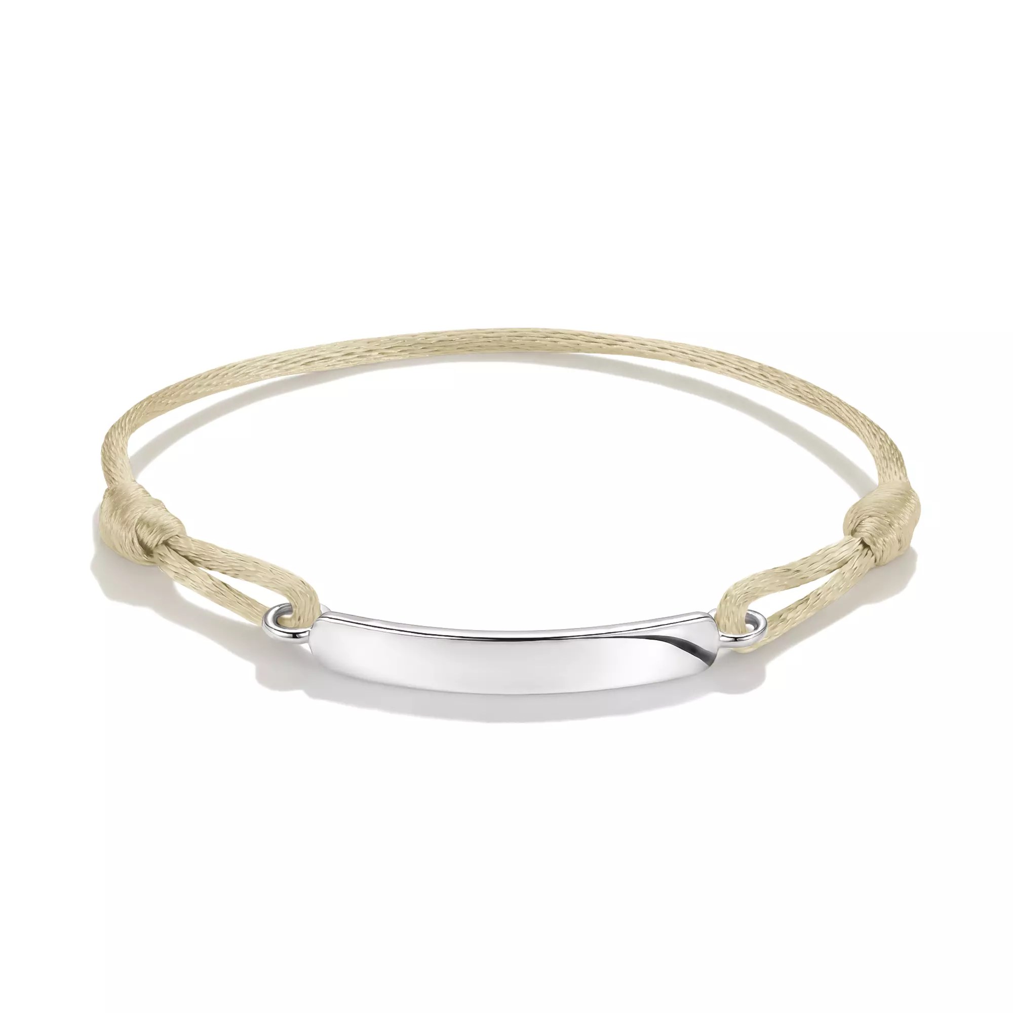 Thomas Sabo Together - Gravur-Armband - 24 cm - Sterling Silber recy. - beige