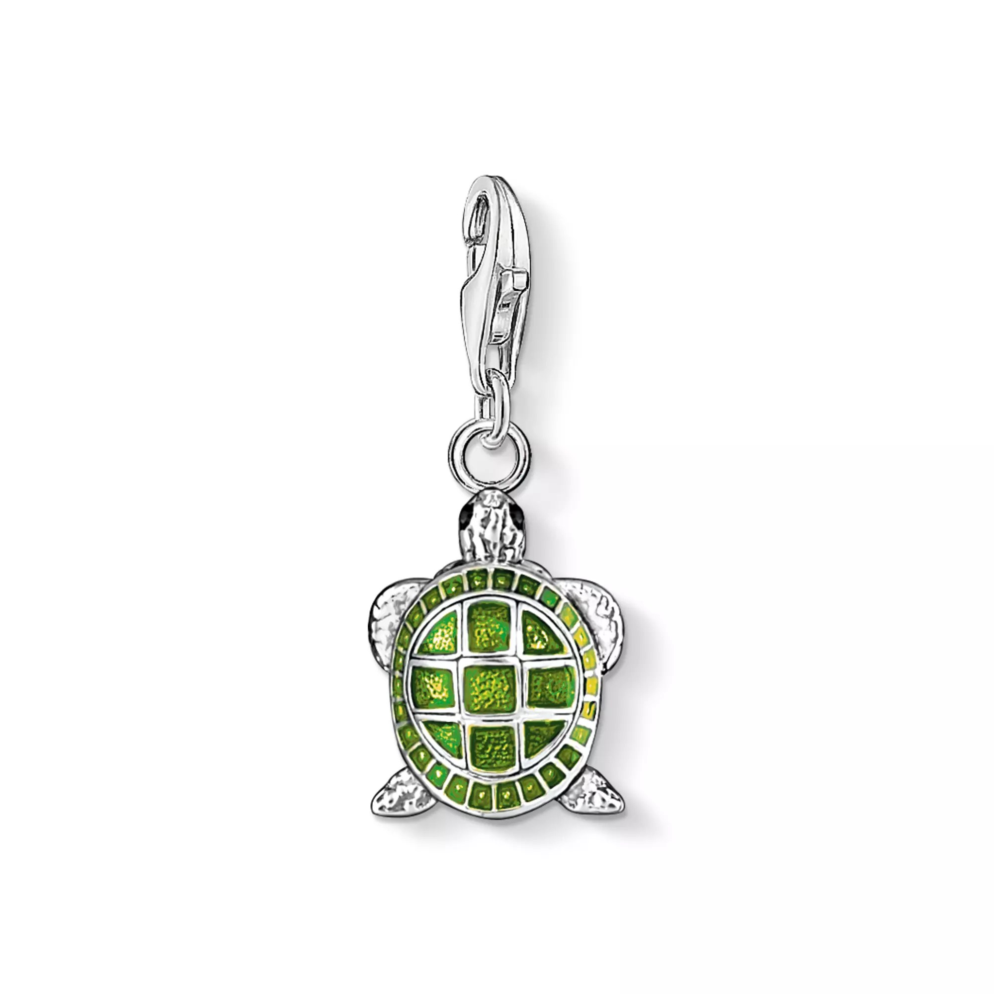 Thomas Sabo Schildkröte - charms Anhänger - Silber + Kaltemail