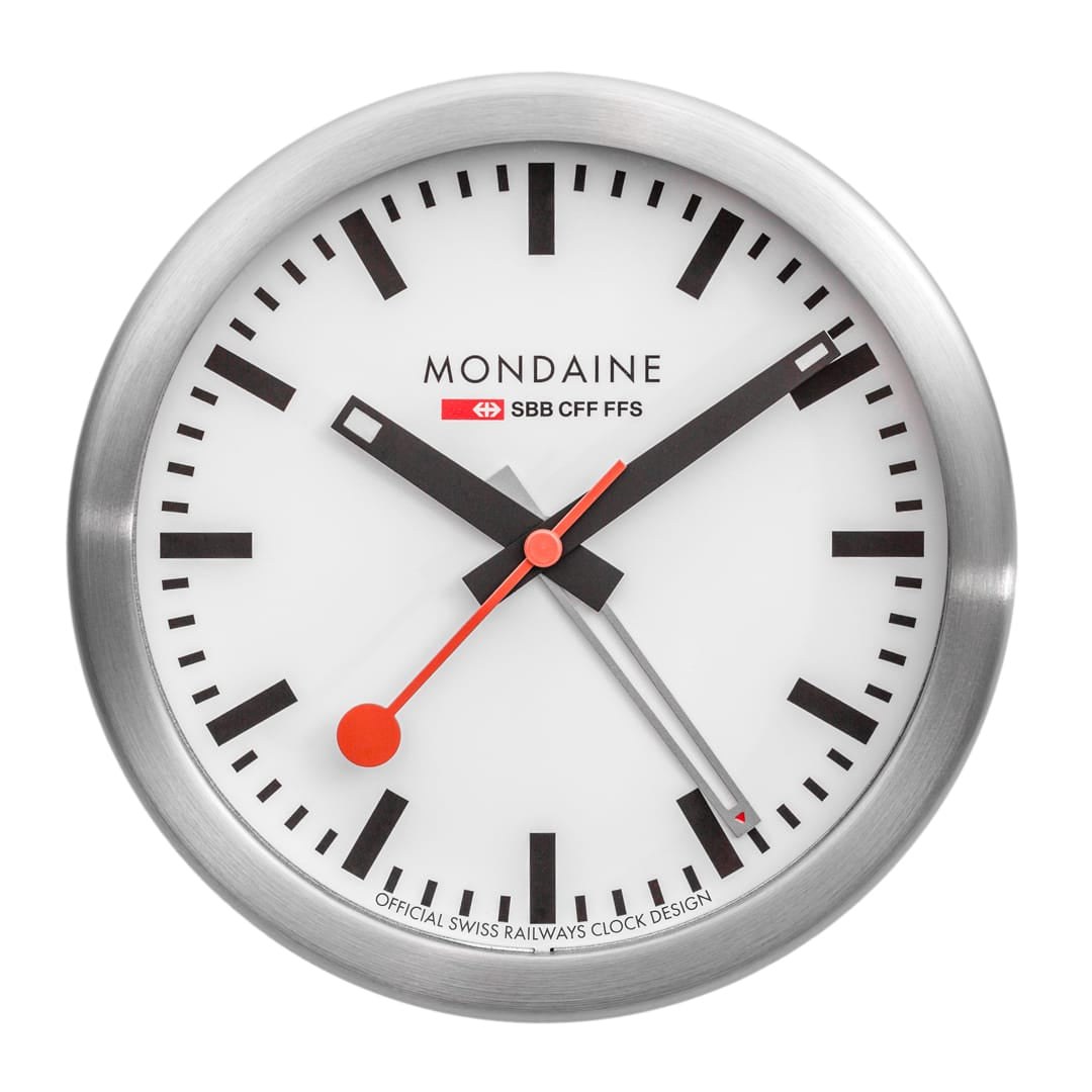 Mondaine Wecker 12,5 cm - Aluminium – Ansicht 3