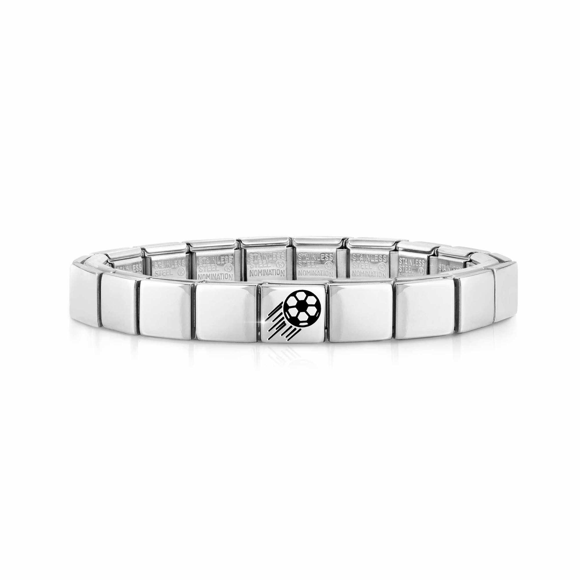 Nomination GLAM Armband - Edelstahl - Fußball