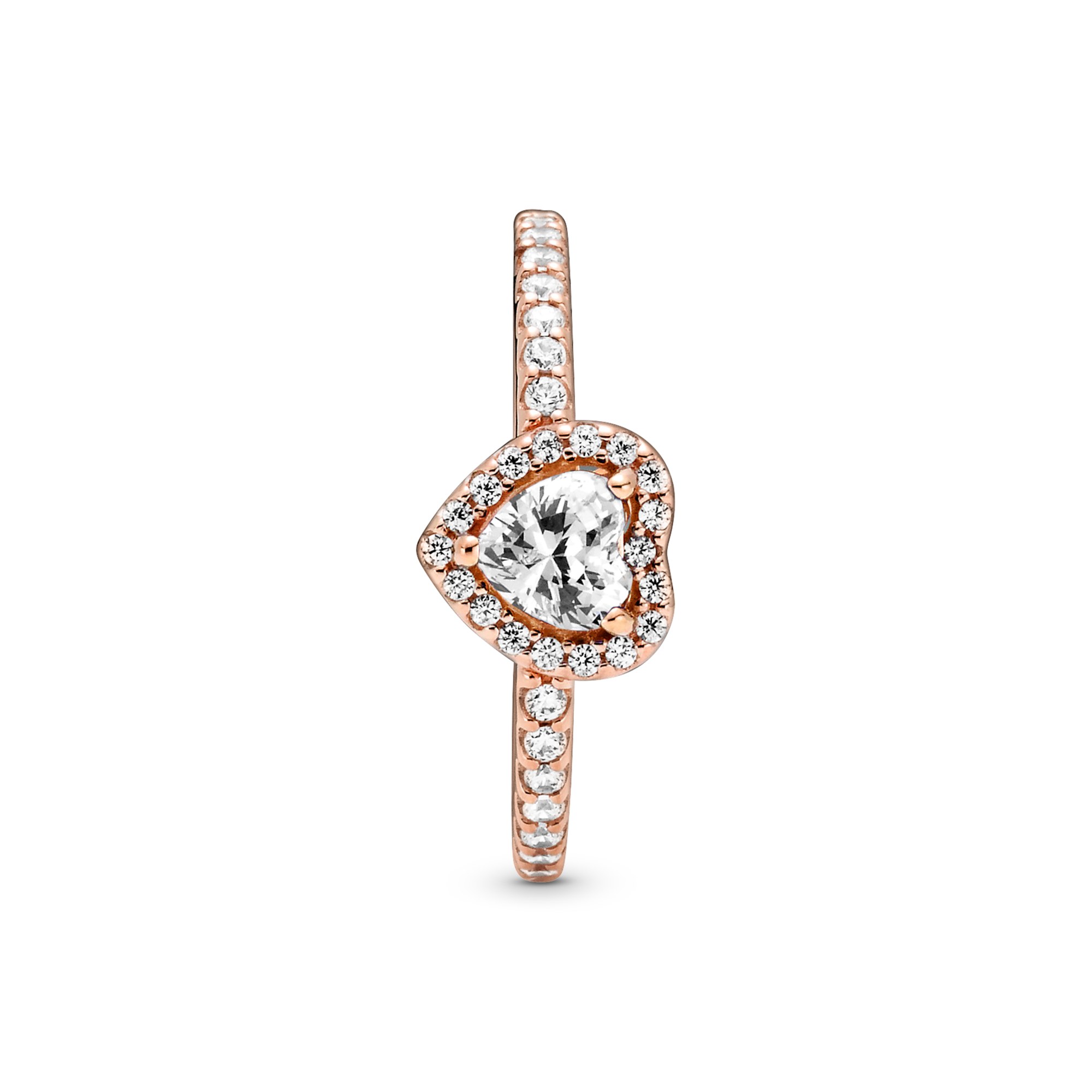 Pandora Timeless - Ring - funkelndes Herz - Silber - Roségold - Zirkonia – Ansicht 3