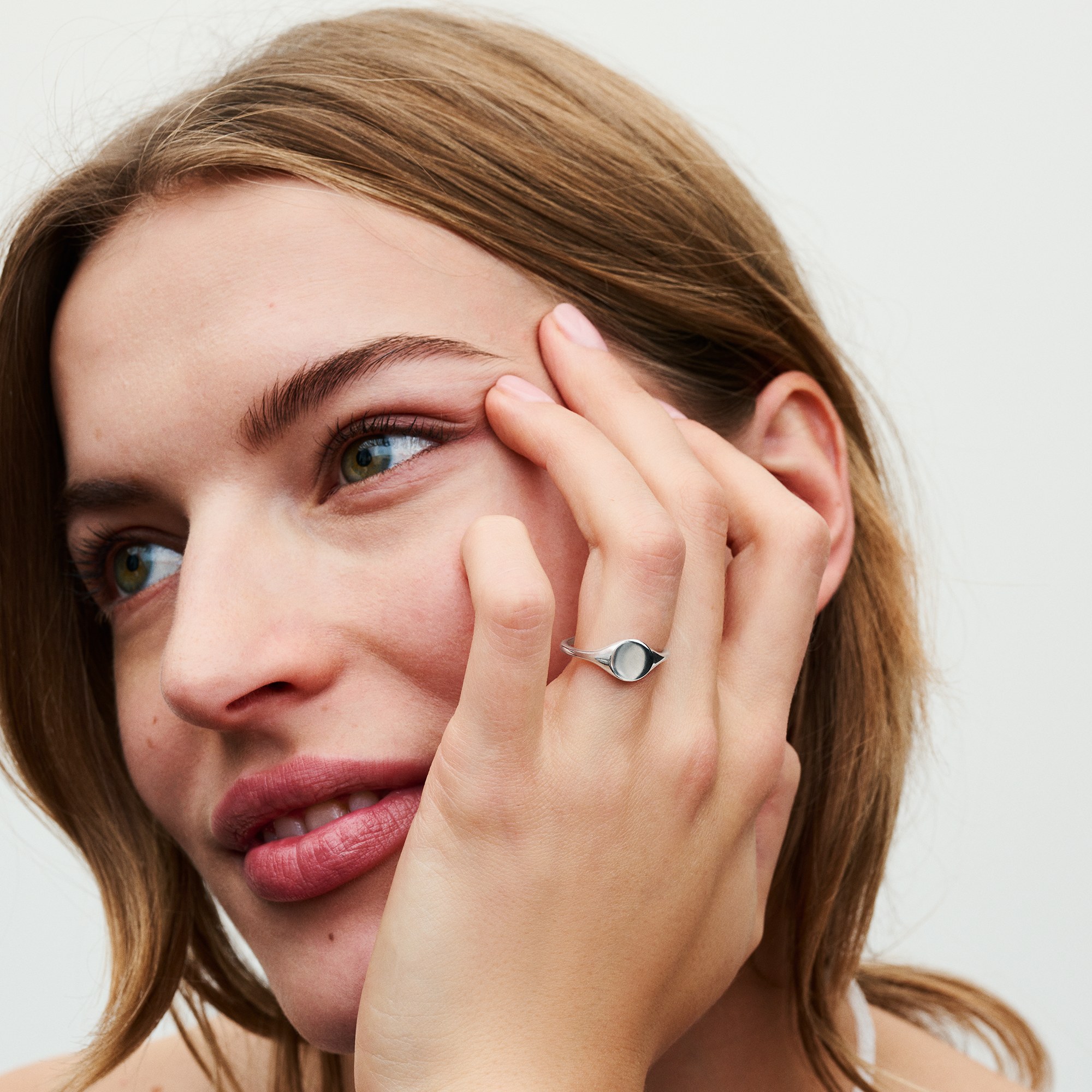 Pandora Gravierbarer Siegelring - Sterling Silber – Ansicht 4