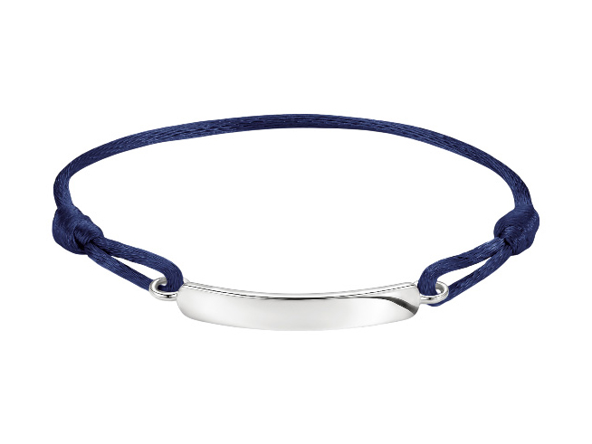 Thomas Sabo Together - A2238-001-32-L24V - Gravur-Armband - 24 cm - Sterling Silber recy. - dunkelblau