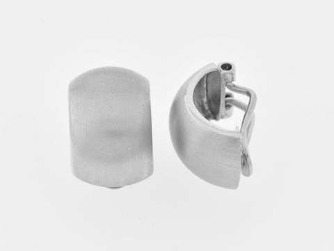 Silber Ohrclip - rhodiniert - traumhaft, vom Hersteller Juwelier Harnisch, elegante Ohrclips in modernem Design, ideal für jeden Anlass. Hochwertige Verarbeitung und stilvolle Optik.