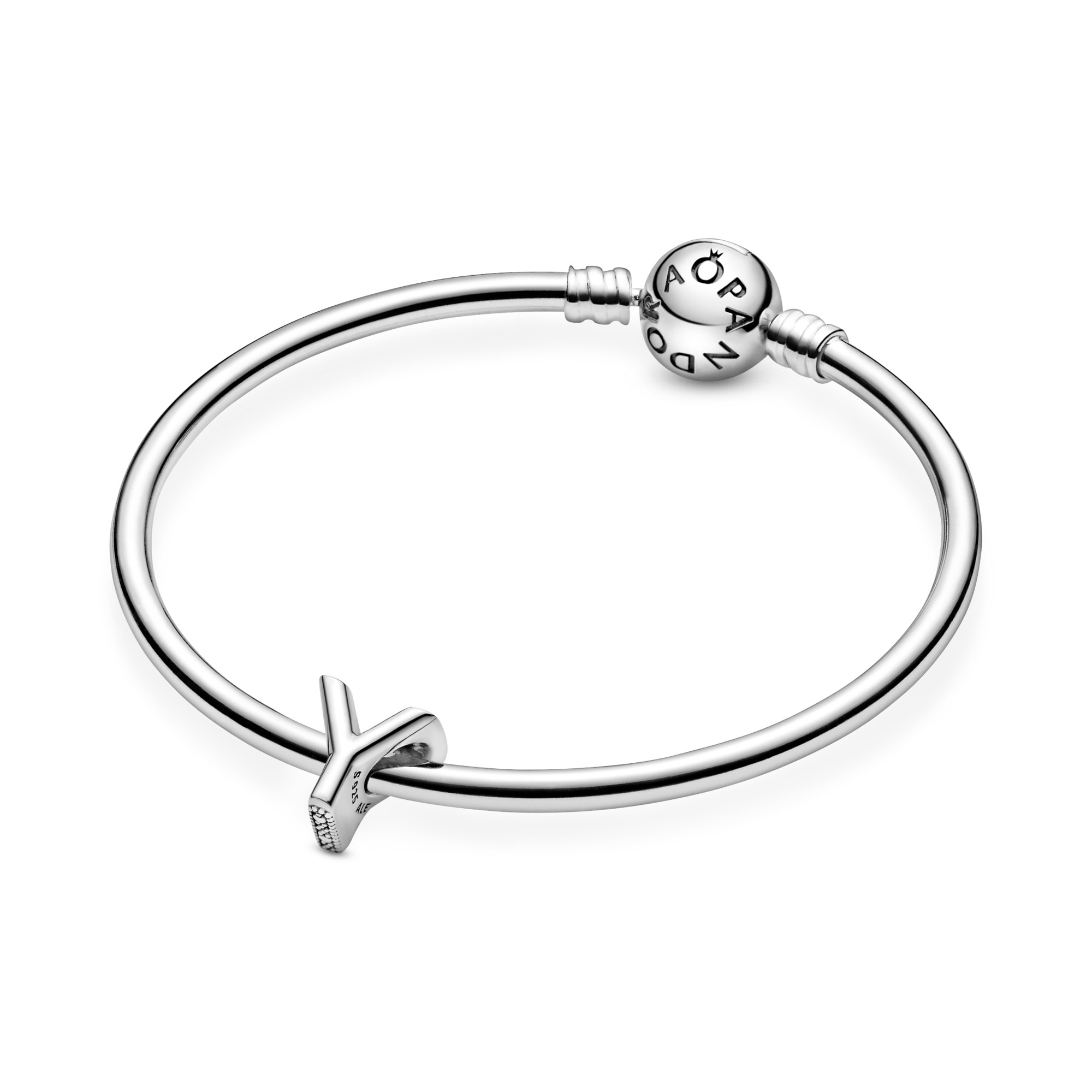 PANDORA Charm - Buchstabe Y - Letter Y - 925 Sterling Silber – Ansicht 5