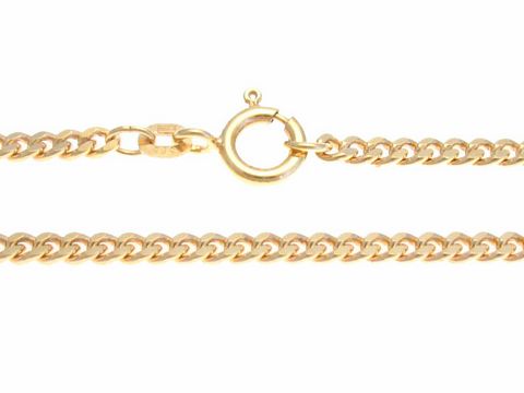 44145-0 Flachpanzerkette aus Rotgold 585 mit einer Länge von 45 cm und einer Breite von 2,7 mm, hergestellt von Juwelier Harnisch, ideal für eleganten Schmuck.