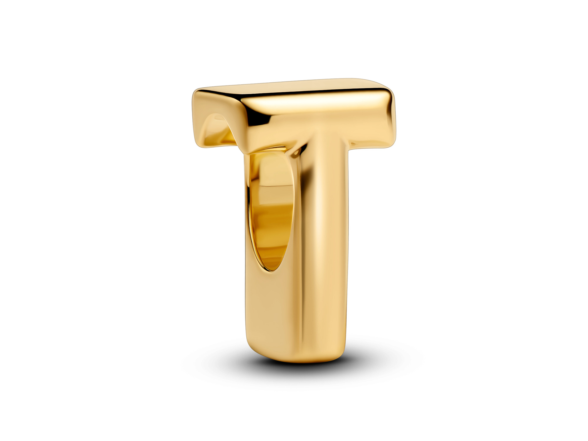Pandora 763966C00 Buchstabe T - Alphabet - Gelbgold Vergoldung