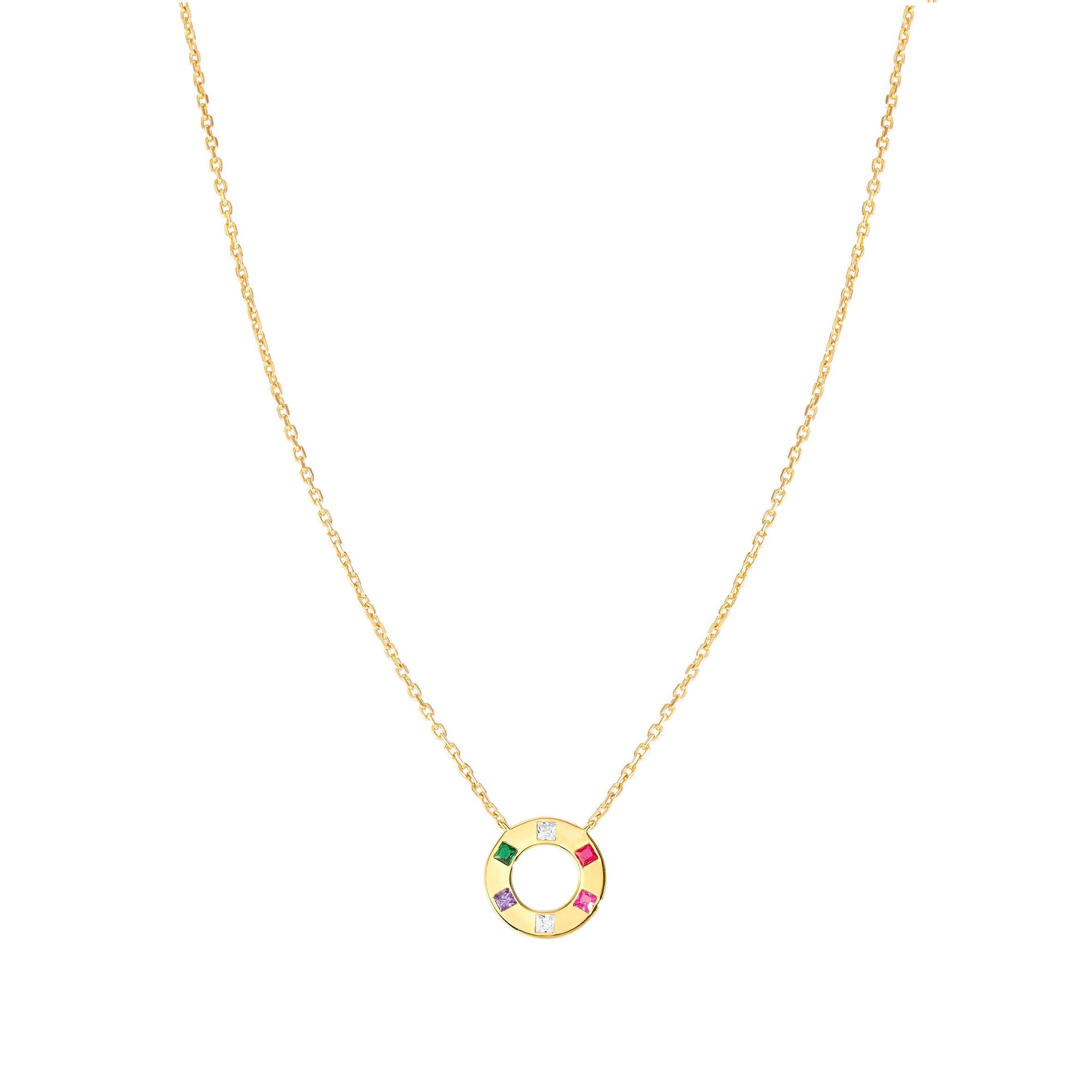 Nomination Carismatica KREIS Collier - Gelbgold vergoldet - Zirkonia Bunt - 38 - 44 cm – Ansicht 3
