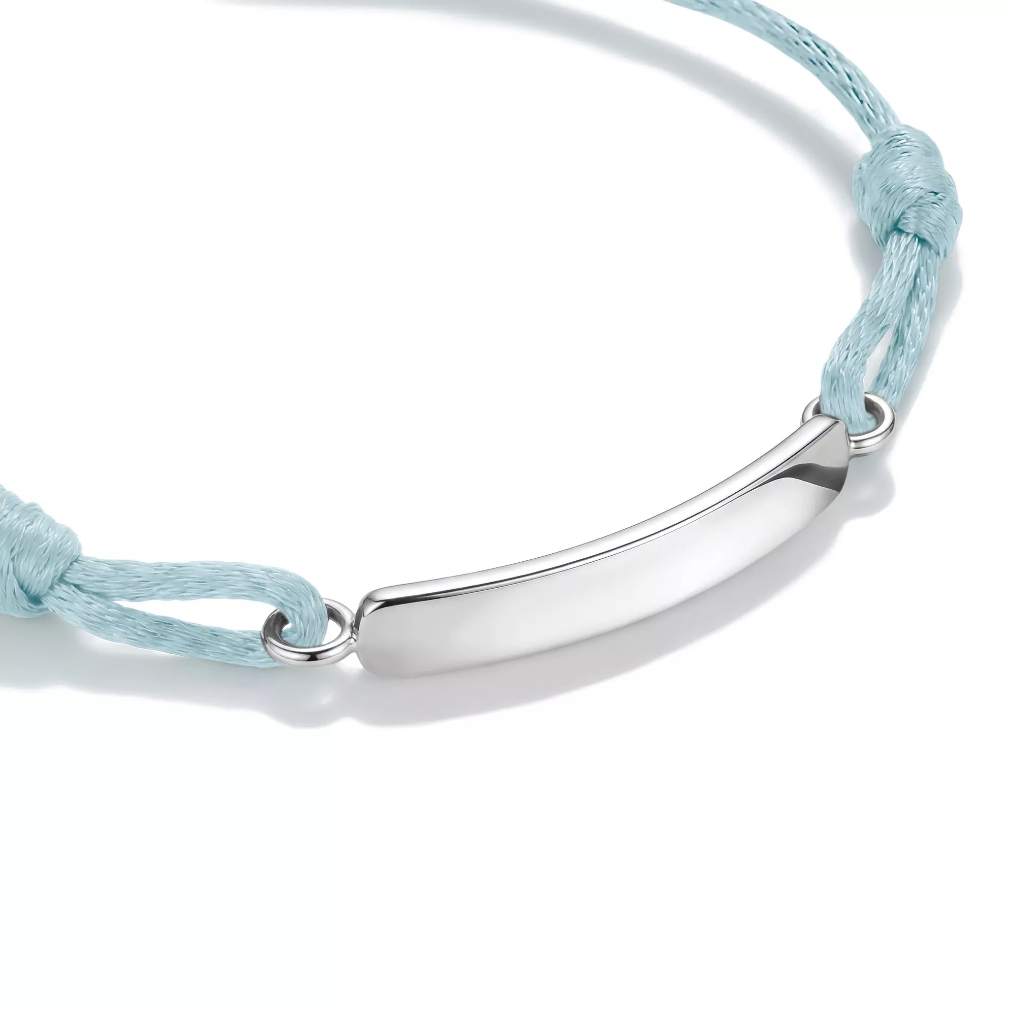 Thomas Sabo Together - Gravur-Armband - 24 cm - Sterling Silber recy. - hellblau – Ansicht 2