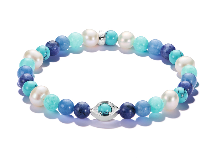 Thomas Sabo ELYNDRA A2210-587-7-L19 Armband - L19 - Sterling Silber recy. & imit. Türkis & Süßwasserperle