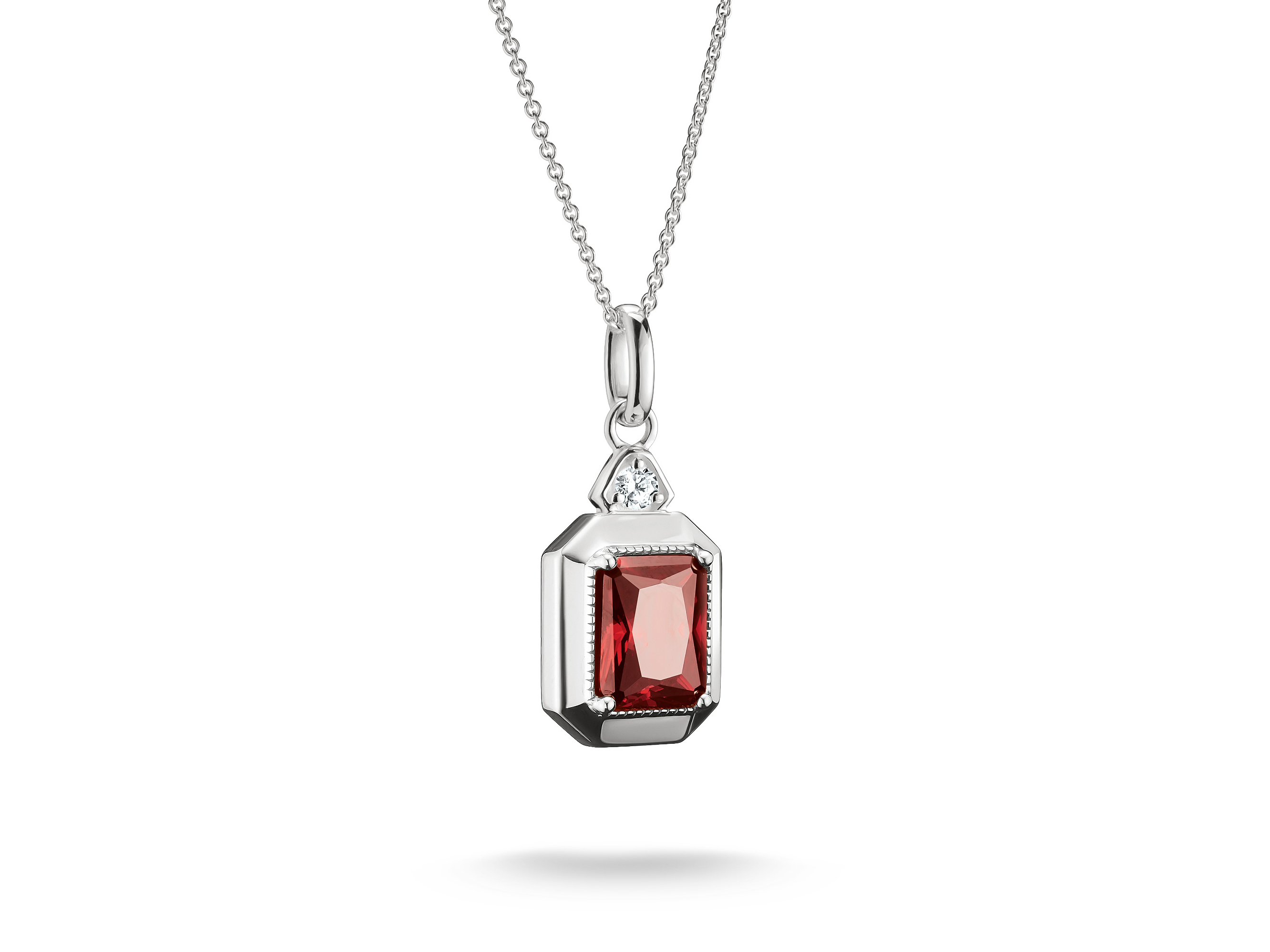 Thomas Sabo KE2366-051-10-L45V ELYNDRA Kette 40 - 45 cm - Sterling Silber & Zirkonia - Rot