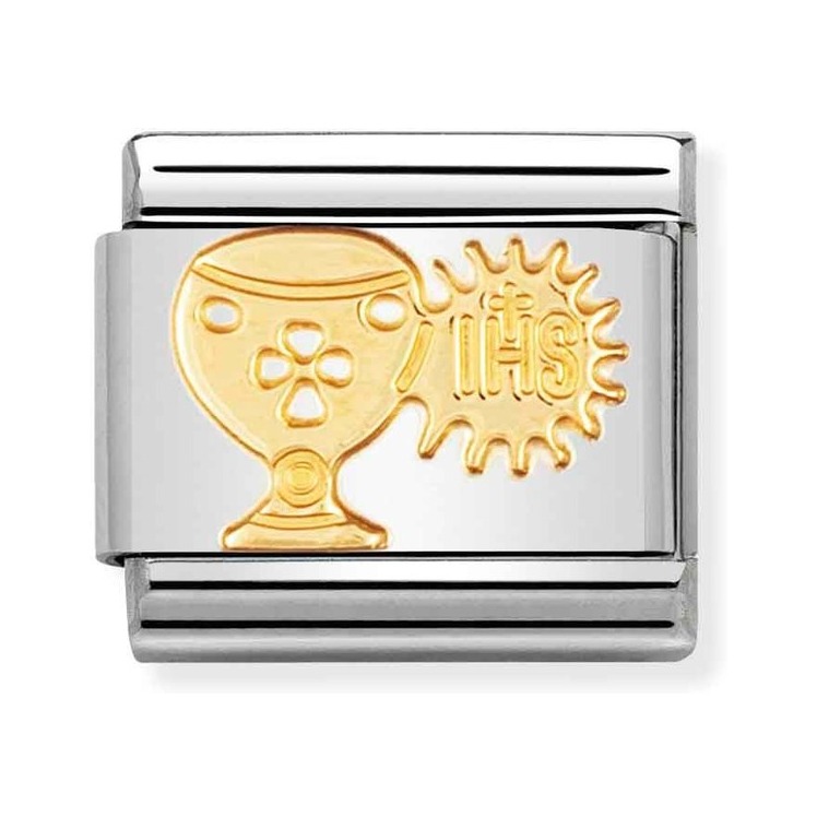 Nomination Composable Classic Charm Kelch mit Hostie - Edelstahl, Gelbgold