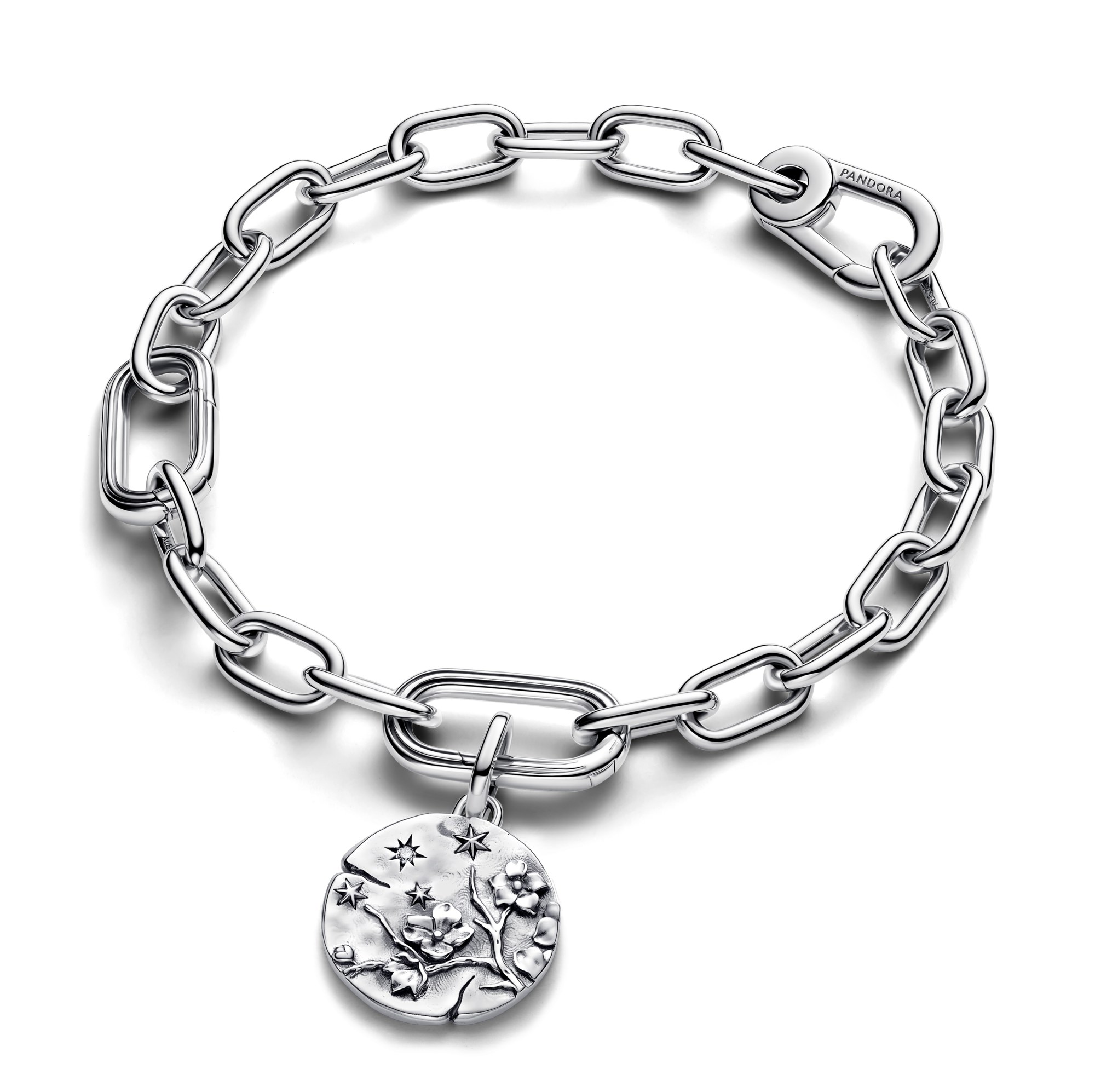 Pandora Me - Kirschblüte Medaillon-Charm - Sterling Silber - Zirkonia - VIVAT FLOREAT – Ansicht 2