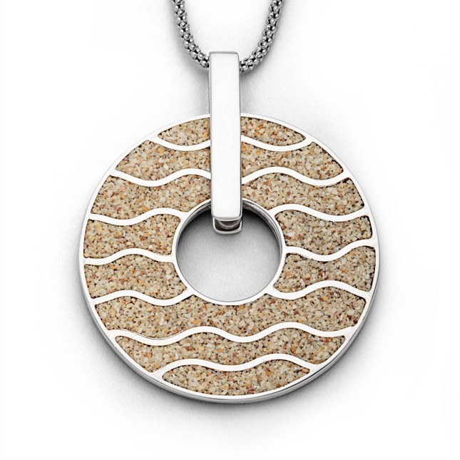 DUR Anhänger Welle - Sterling Silber - Strandsand – Ansicht 2