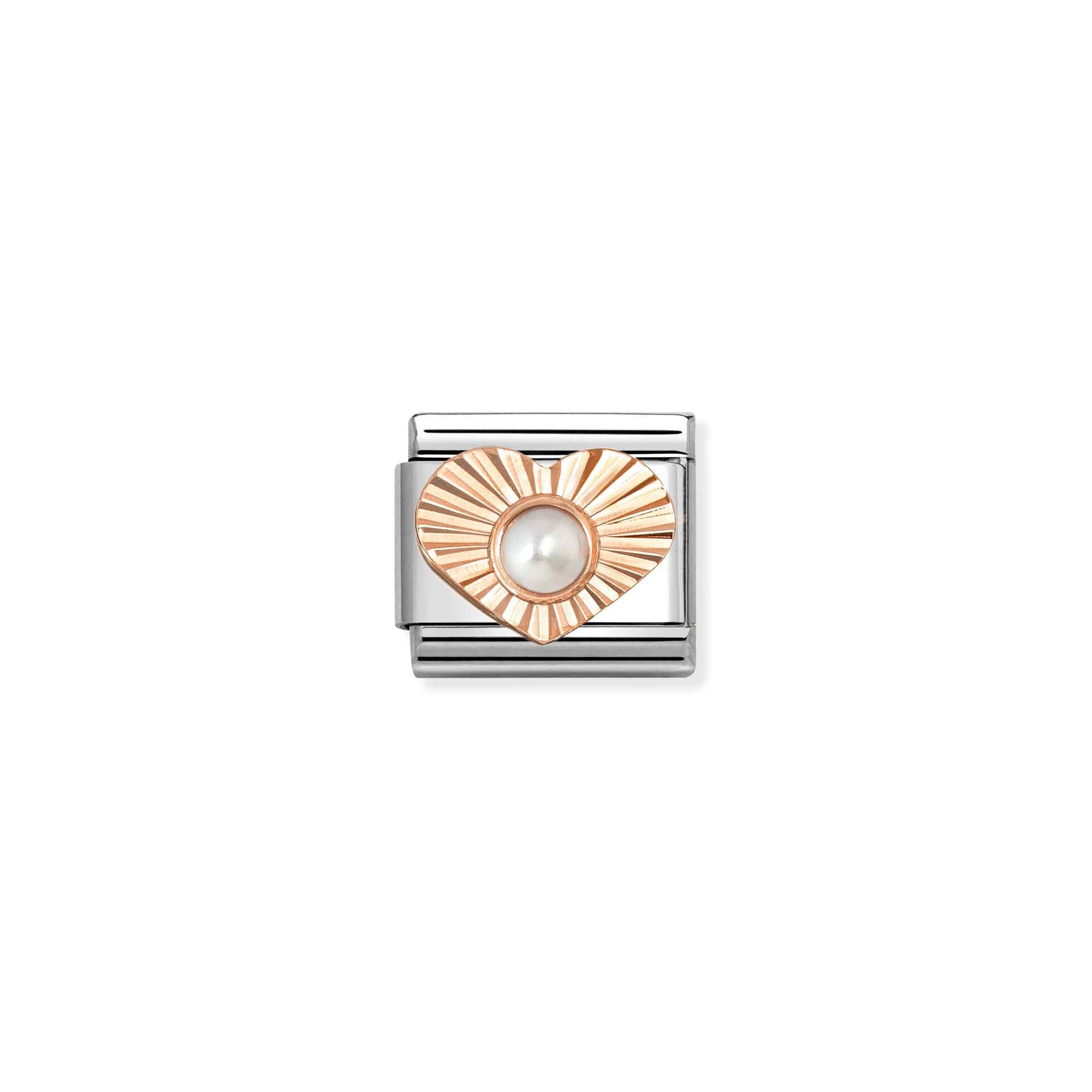Nomination Classic Roségold charm - Herz - Perle – Ansicht 2