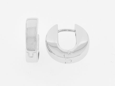 Silber Creolen - rhodiniert - 1,4 cm vom Hersteller Juwelier Harnisch, elegantes Design bis 15 mm, perfekt für jeden Anlass. Hochwertige Verarbeitung und ansprechender Glanz.