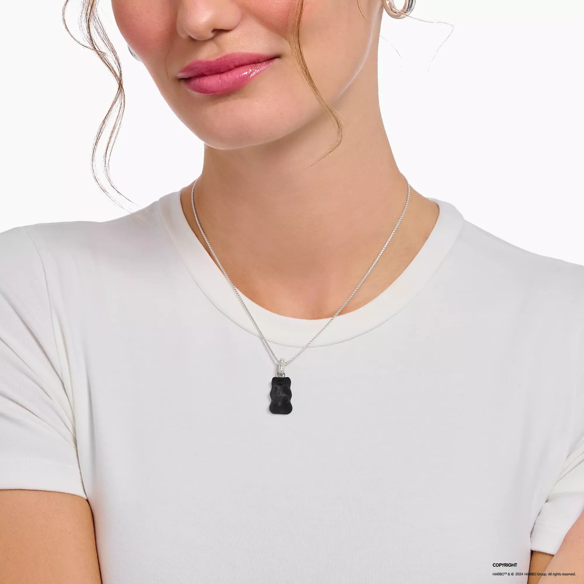 Thomas Sabo HARIBO Goldbär - Gummibärchen Anhänger - Schwarz - Silber + Zirkonia - Schwarz – Ansicht 2