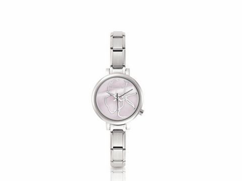 NOMINATION Classic Time Collection Uhr mit Lederarm in Rosa, Hersteller Nomination, elegante Uhr mit einem schlichten Ziffernblatt und einem stilvollen Design, ideal für jeden Anlass.