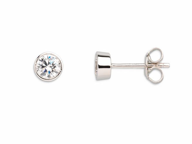 Xenox Sterling Silber Ohrringe XS7028 mit ZARGE SILBER und funkelndem Stein, elegant und zeitlos im Design, perfekte Ergänzung für jeden Anlass, hochwertiger Ohrschmuck von Xenox.