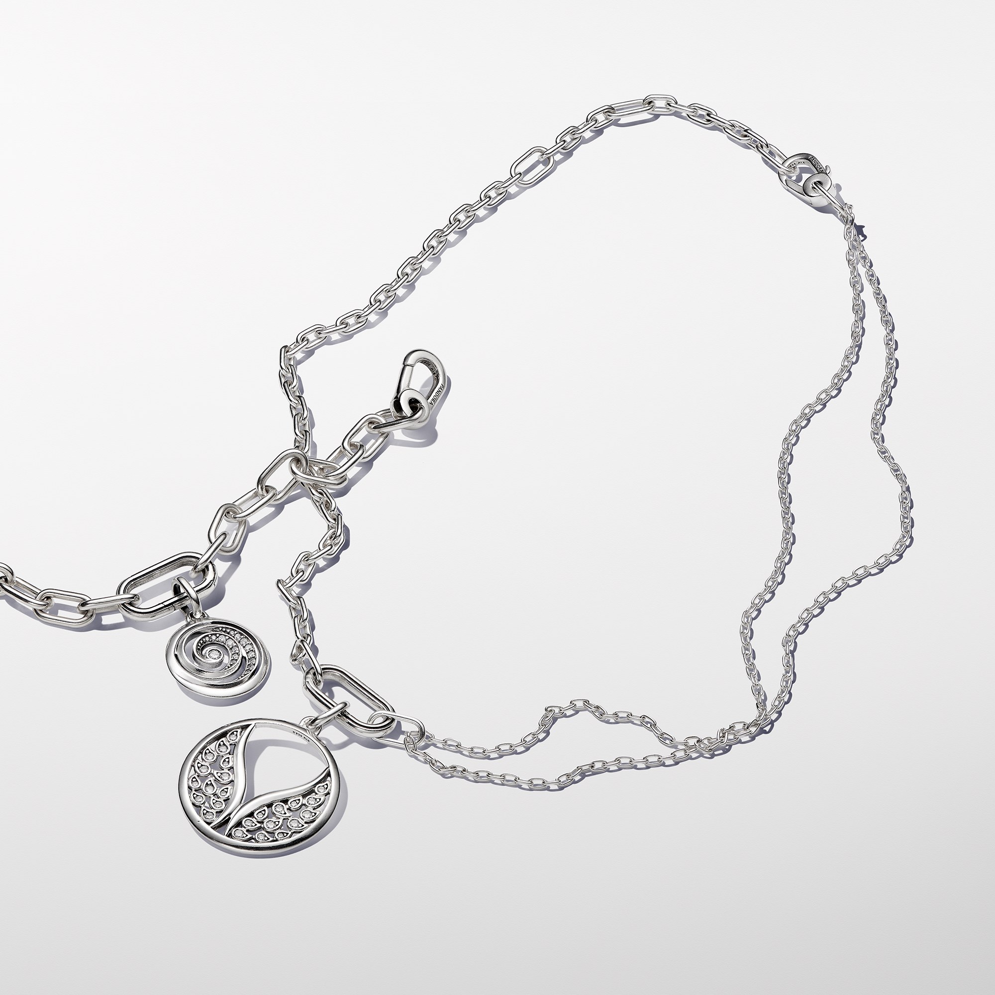 Pandora ME Doppel-Link Gliederhalskette - 45 cm - Sterling Silber – Ansicht 2