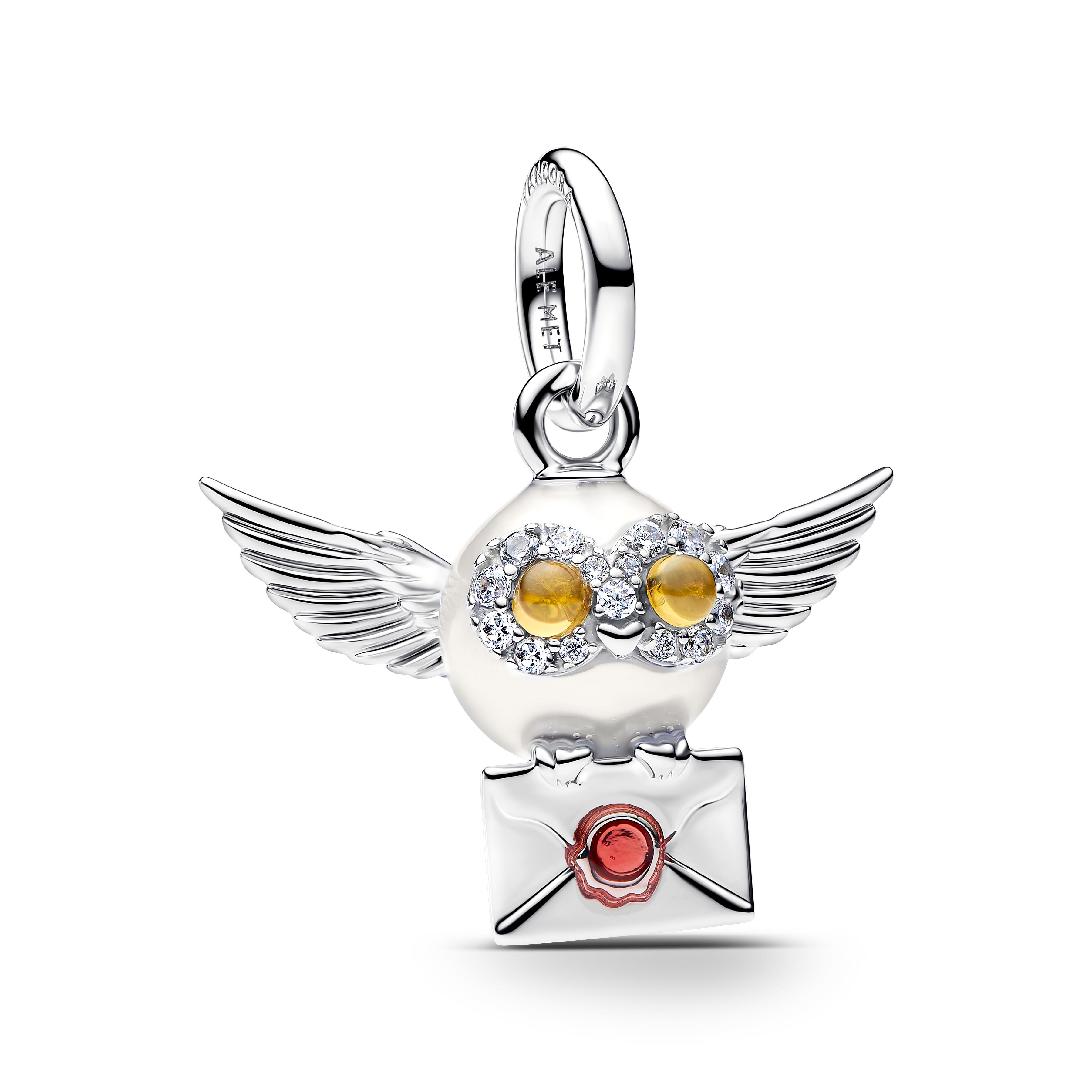 Pandora Harry Potter - Hänge-Charm Eule mit Brief - Sterling Silber - 795095C01