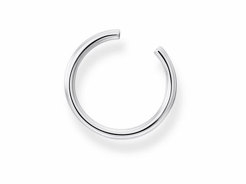 Silberne Ohrklemmen von Thomas Sabo, Modell EC0014-001-21, in schlichter, eleganter Form, perfekt für einen modernen Look, ideal für jeden Anlass.