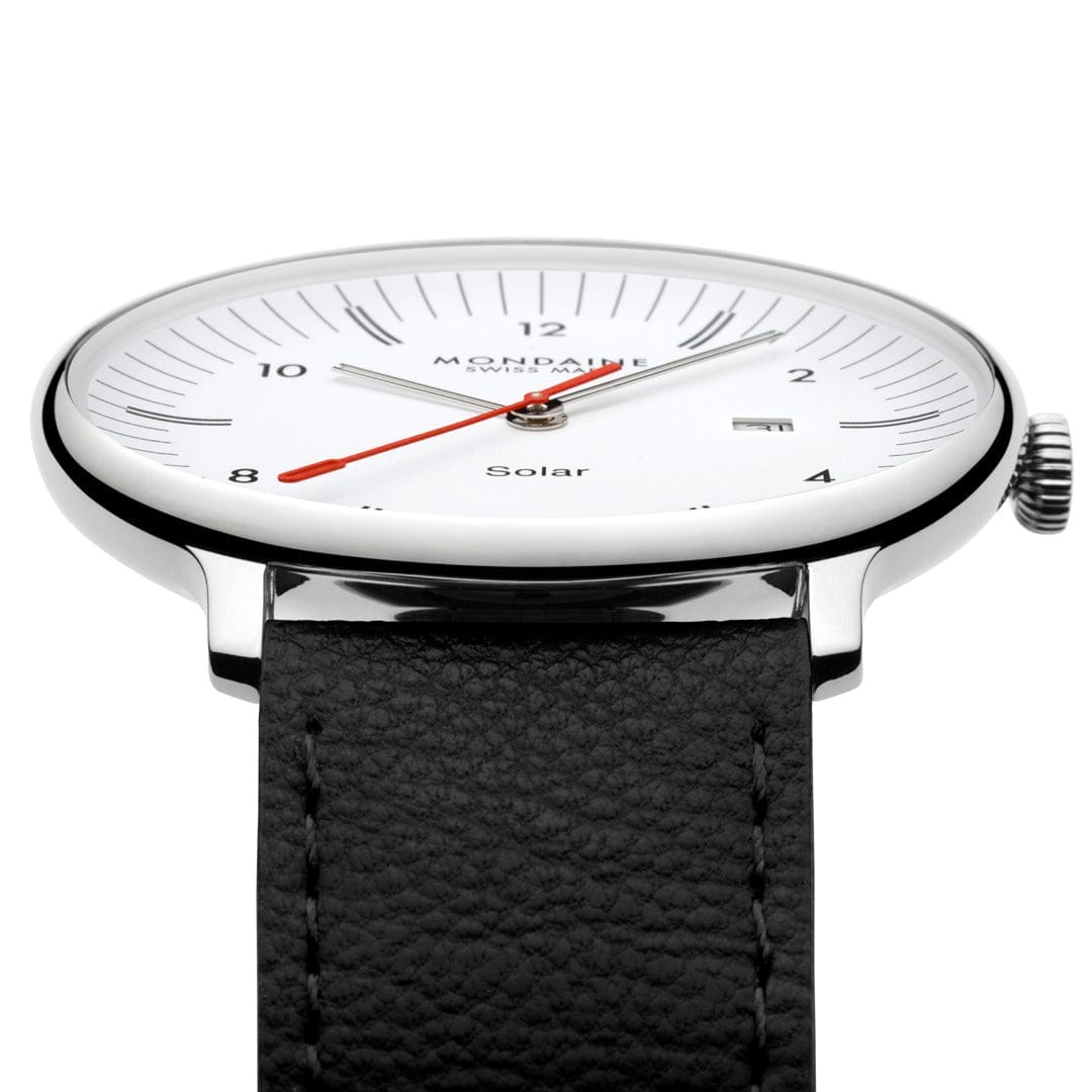Mondaine Uhr MLE.41910.LBV - Doppio Big - SOLAR - Schwarz - 41 mm – Ansicht 3
