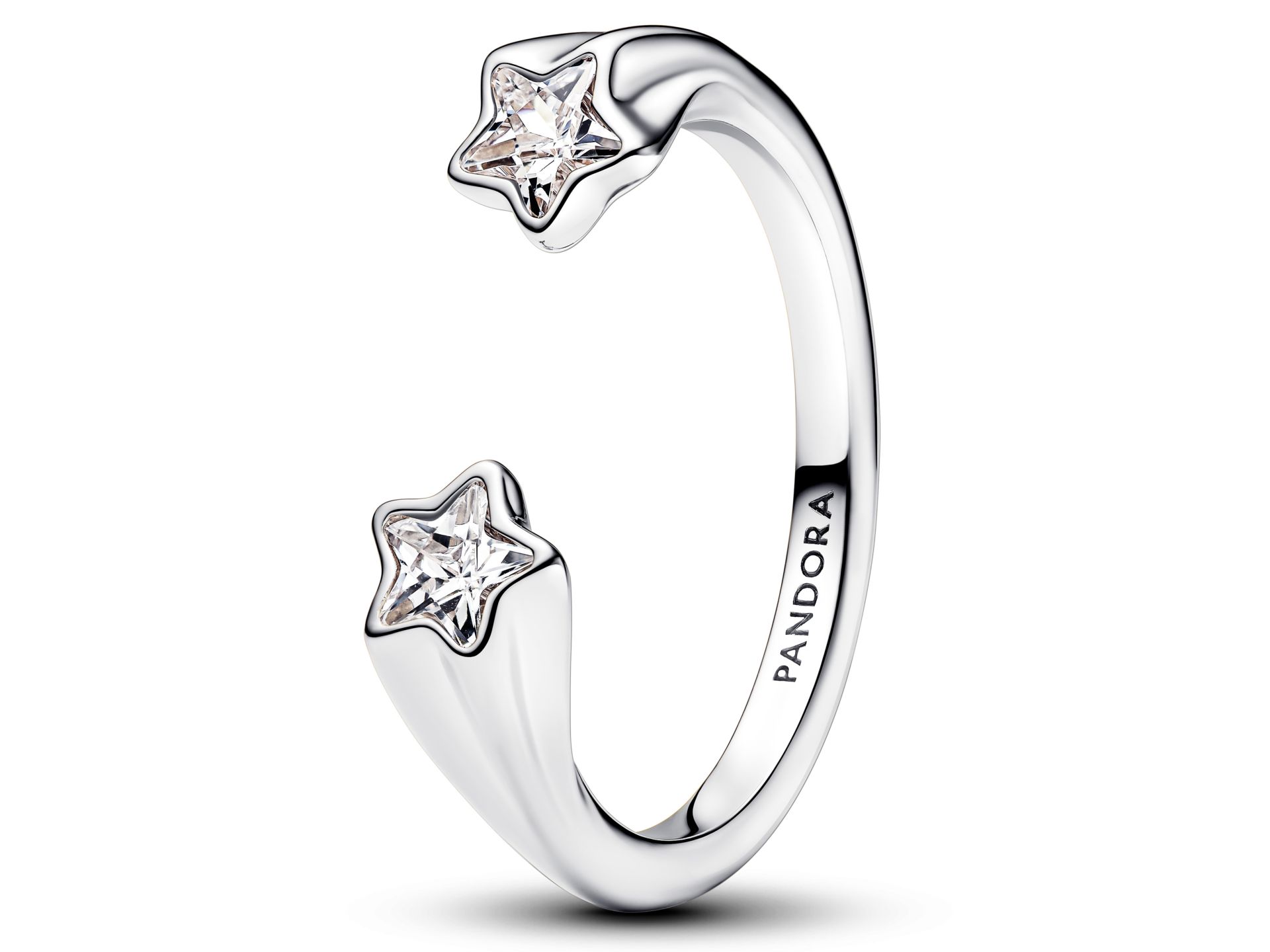 Pandora 193582C01-48 Sternschnuppe offener Ring aus Silber mit klarem ...